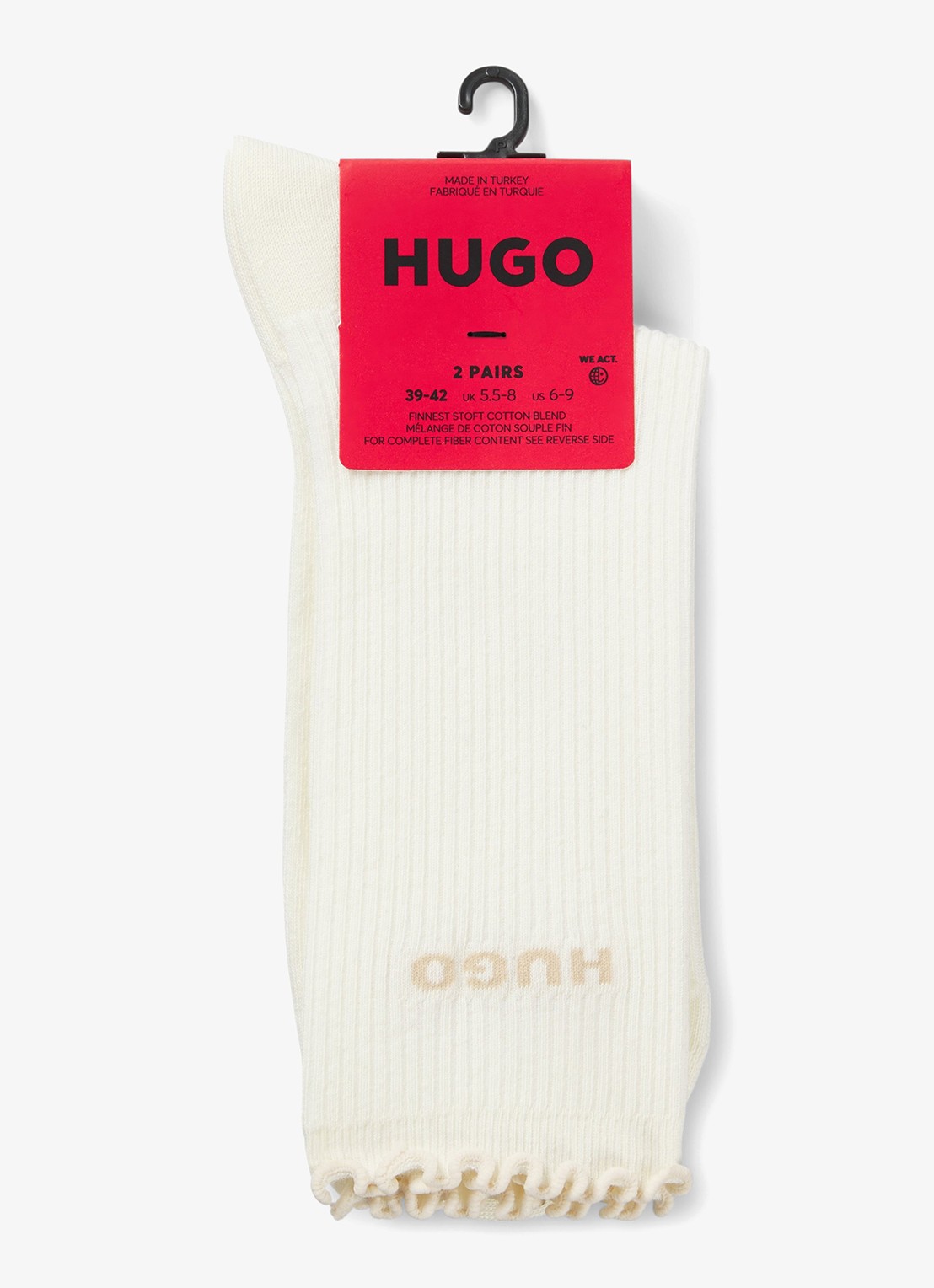HUGO Sokken met logo in 2-pack - detail 2 donkergrijs