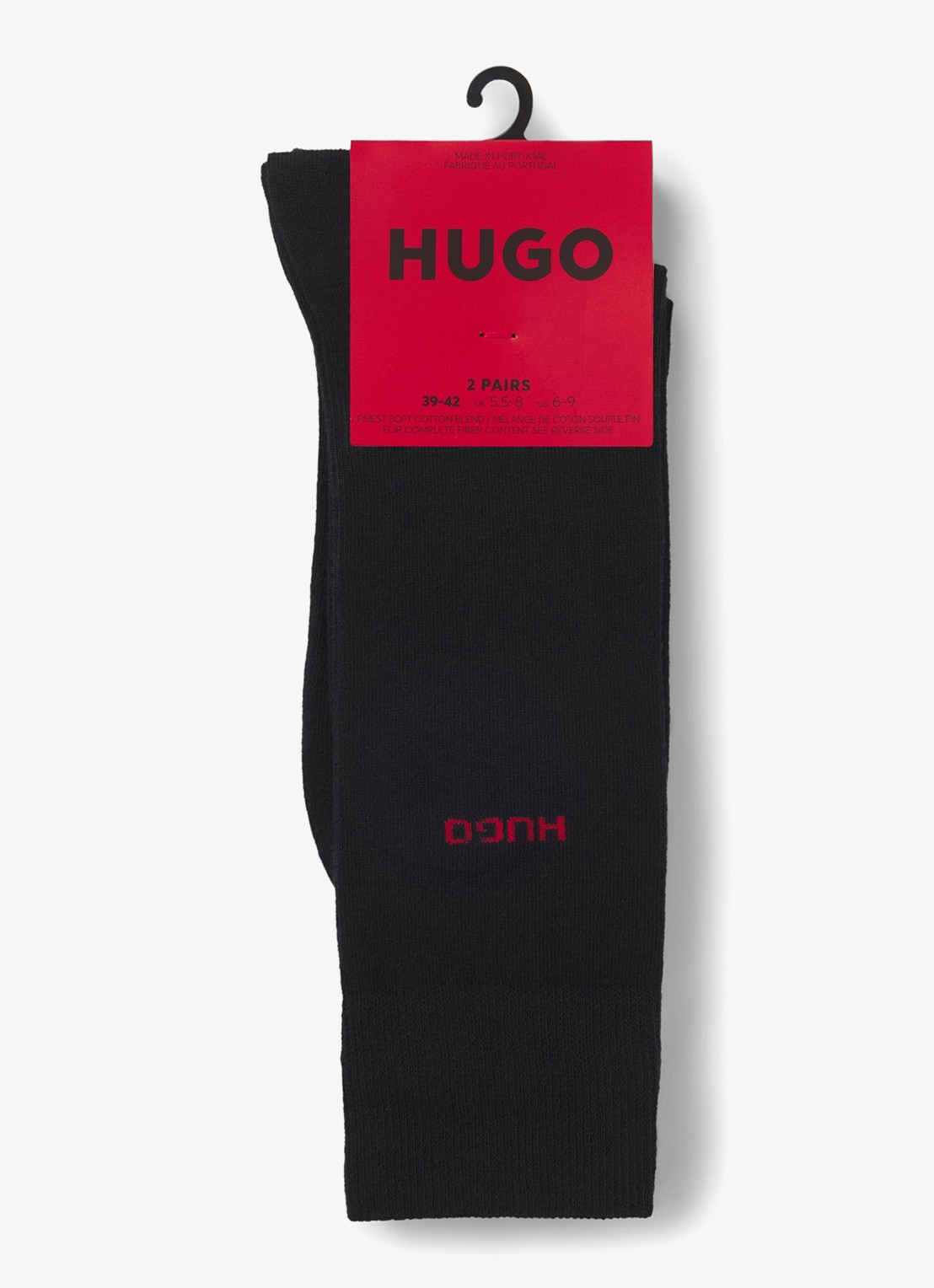 HUGO Sokken met logo in 2-pack - detail 3 zwart