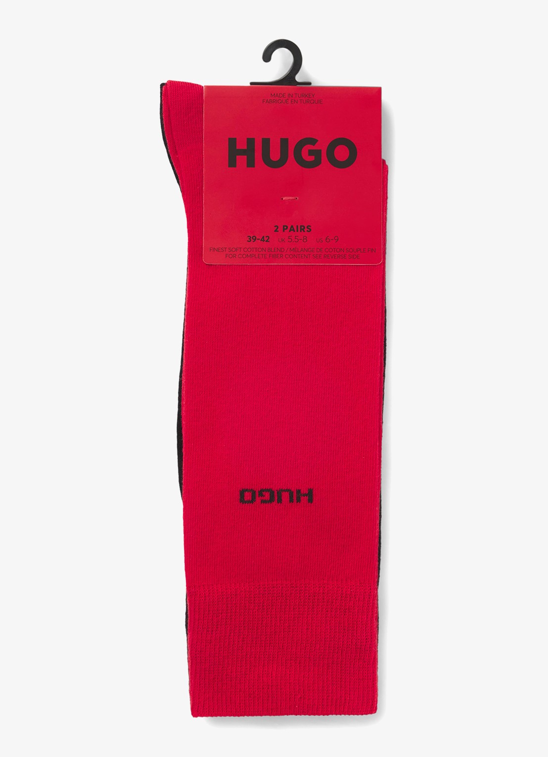 HUGO Sokken met logo in 2-pack - voorkant 2 rood