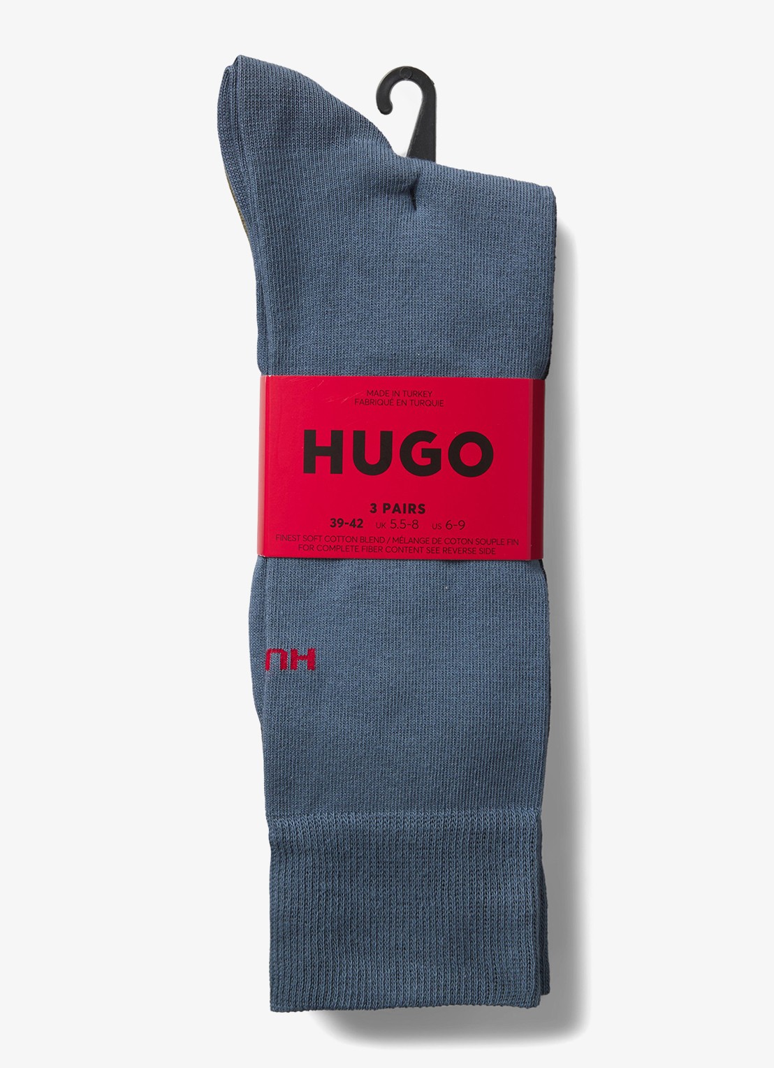 HUGO Sokken met logo in 3-pack - achterkant 2 groen