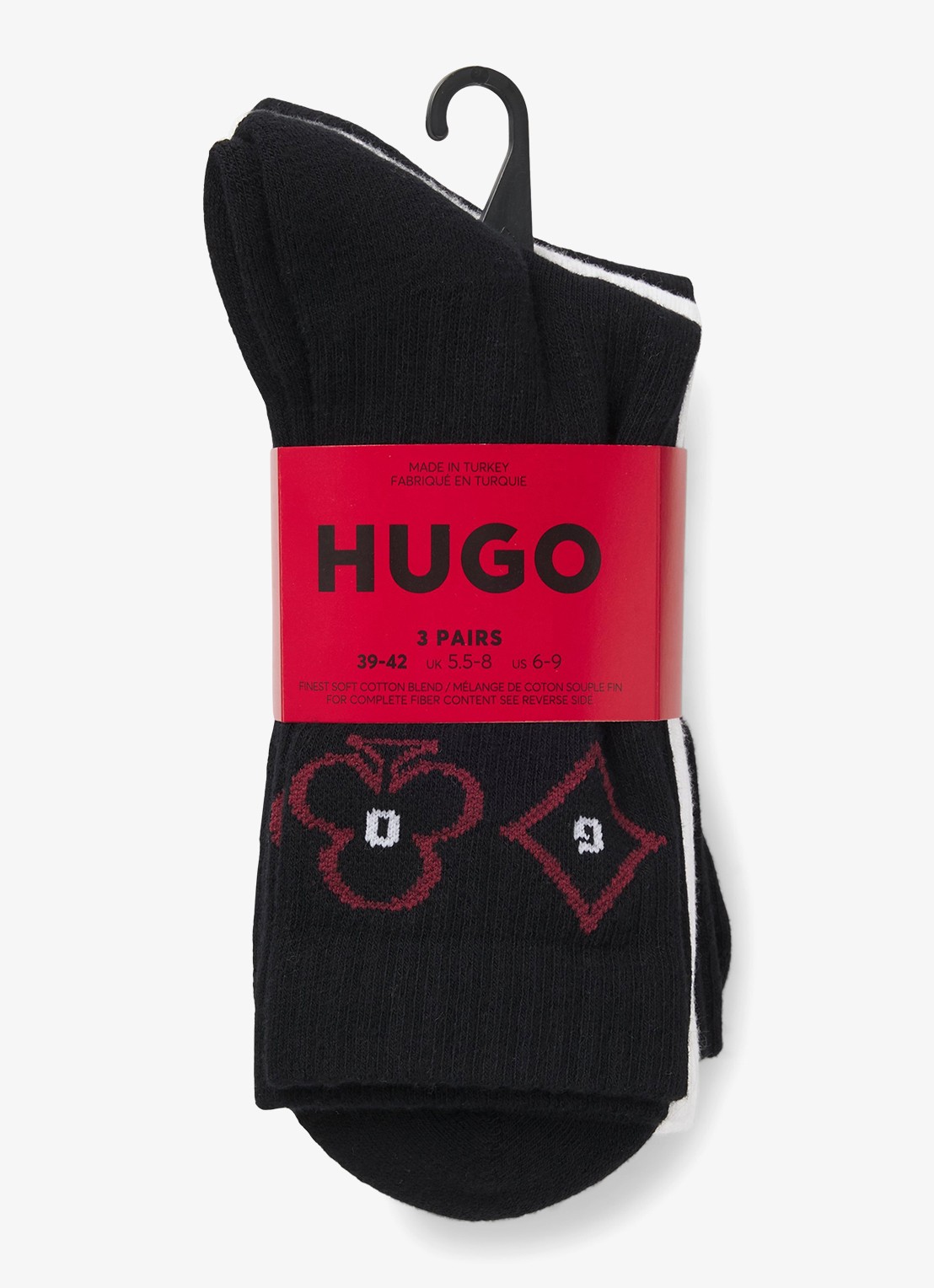 HUGO Sokken met logodessin in 3-pack - detail 3 zwart