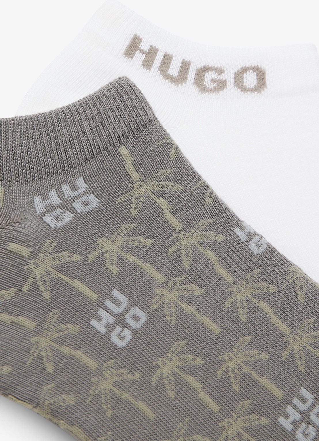 HUGO Sokken met logoprint in 2-pack - detail 3 grijs