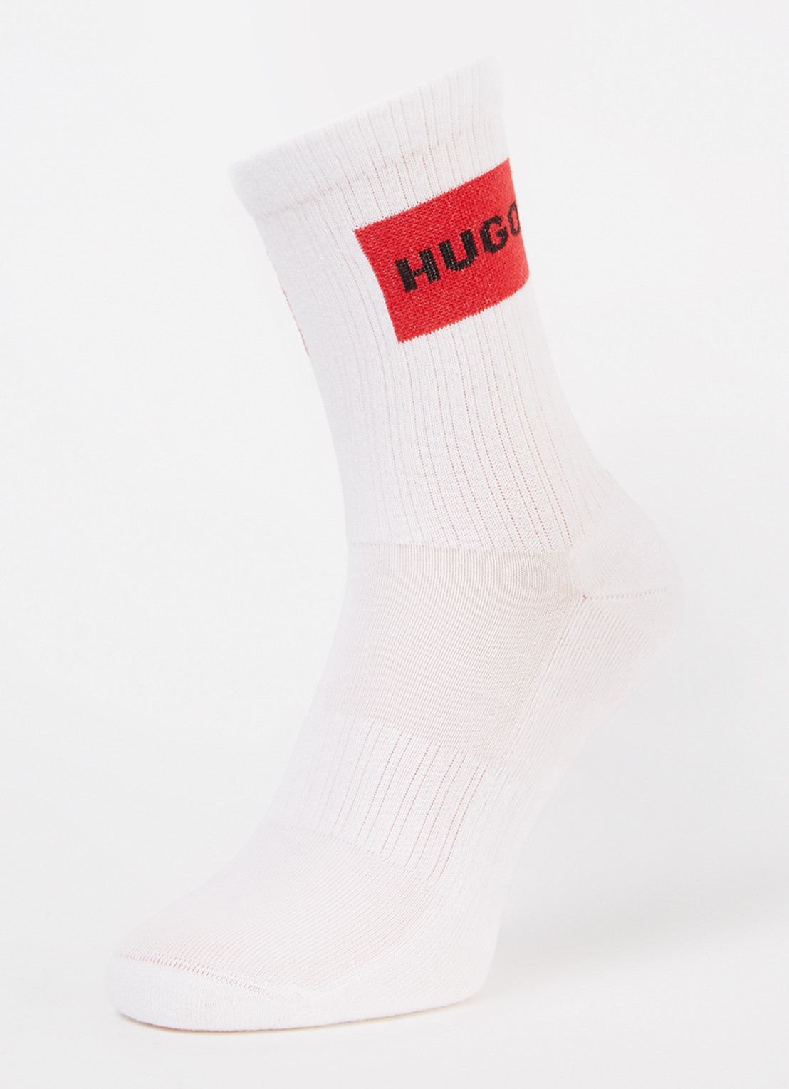 HUGO Sportsokken met logo in 2-pack - detail 3 wit