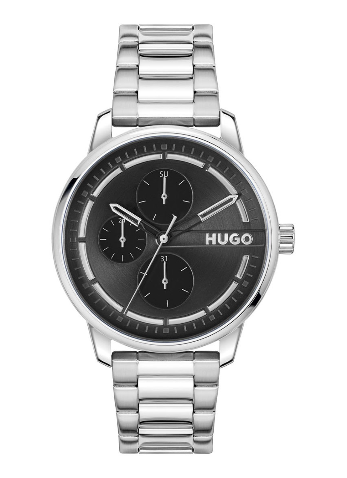 HUGO #Stamp Multi horloge HU1530368  - voorkant 3 zilver