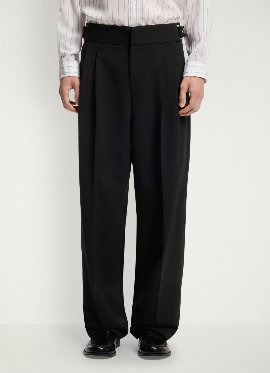 HUGO Straight fit pantalon met steekzakken - detail black-001 / zwart