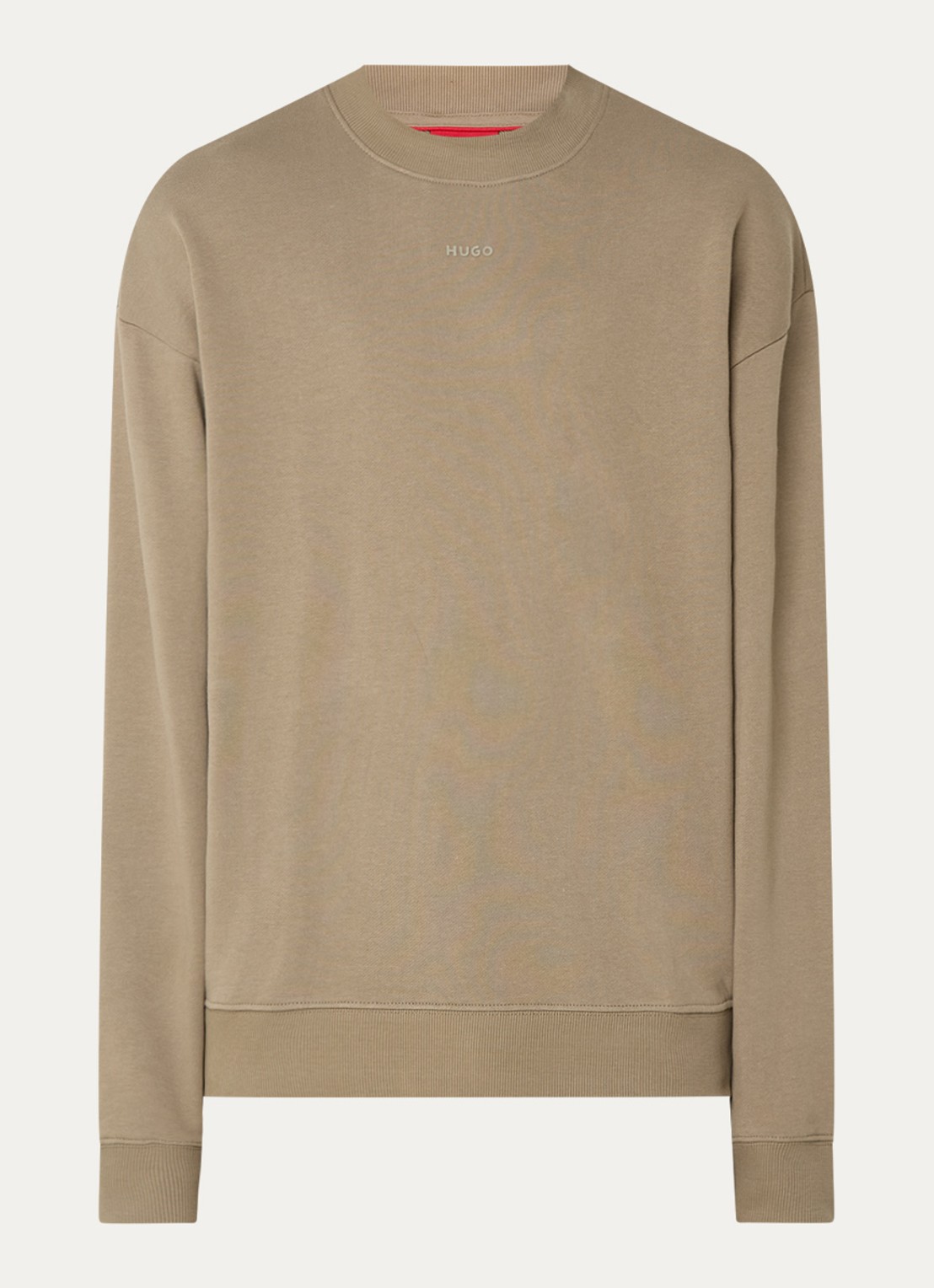HUGO Sweater met logo - voorkant 2 medium brown-219 / bruin