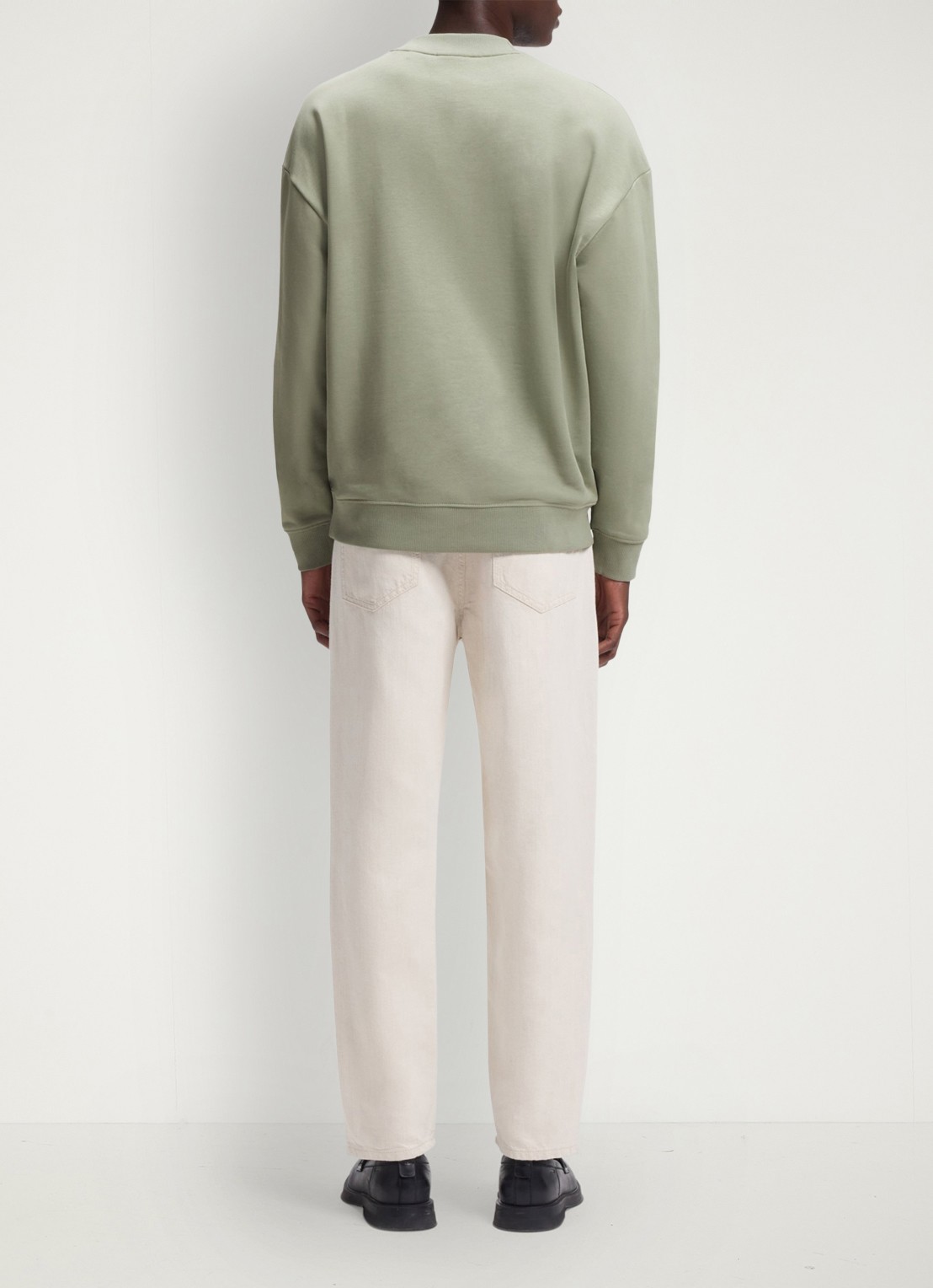HUGO Sweater met logo - achterkant 3 light/pastel green-337 / groen
