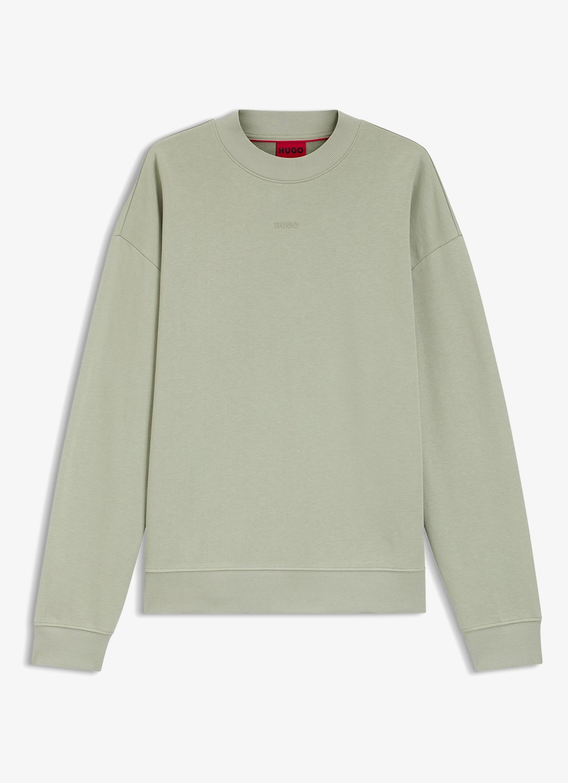 HUGO Sweater met logo - voorkant light/pastel green-337 / groen