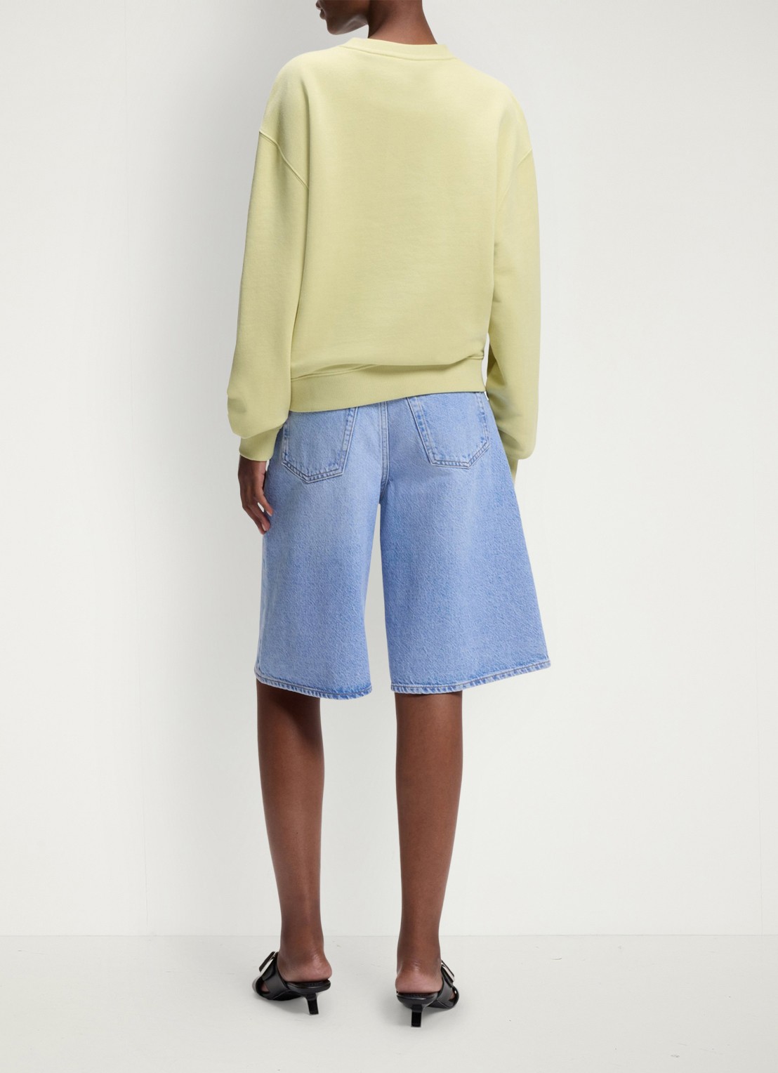 HUGO Sweater met logoborduring - achterkant 3 beige