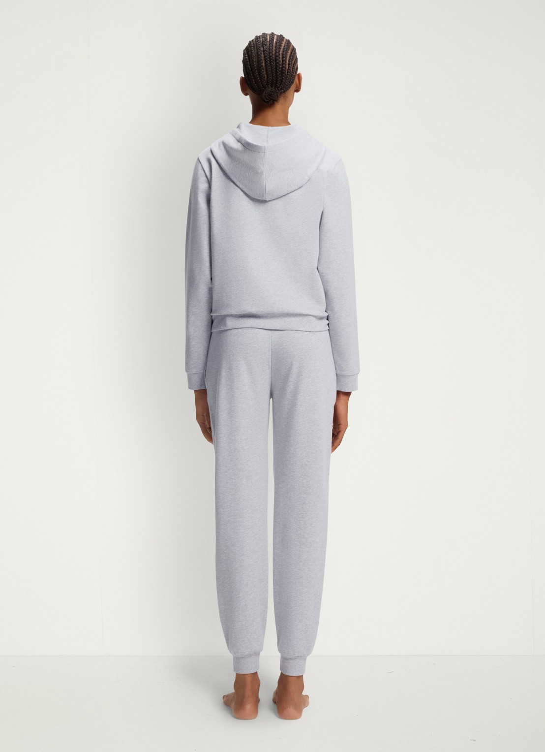 HUGO Sweatvest met capuchon - achterkant grijs