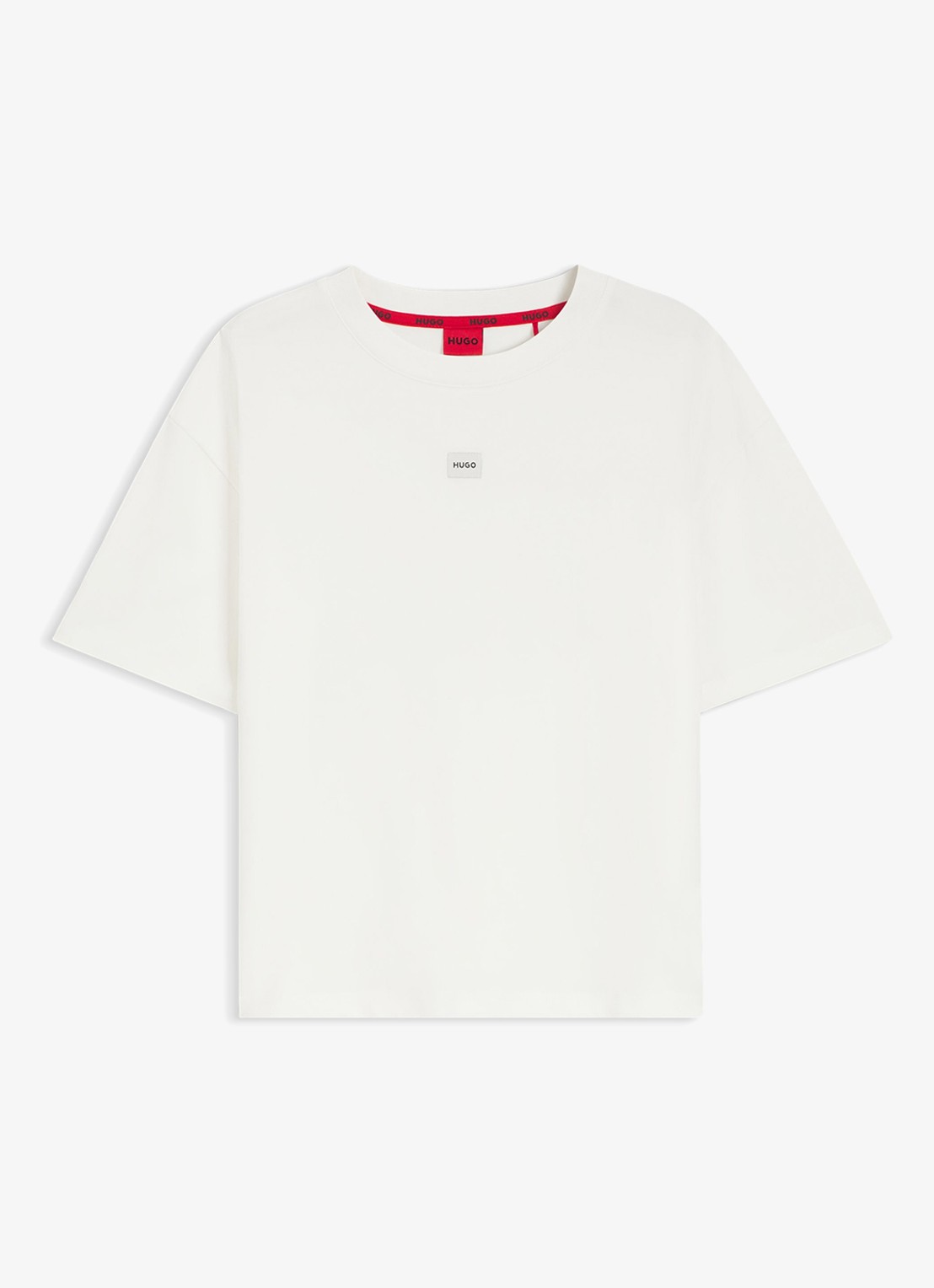 HUGO T-shirt met logo - voorkant 2 wit