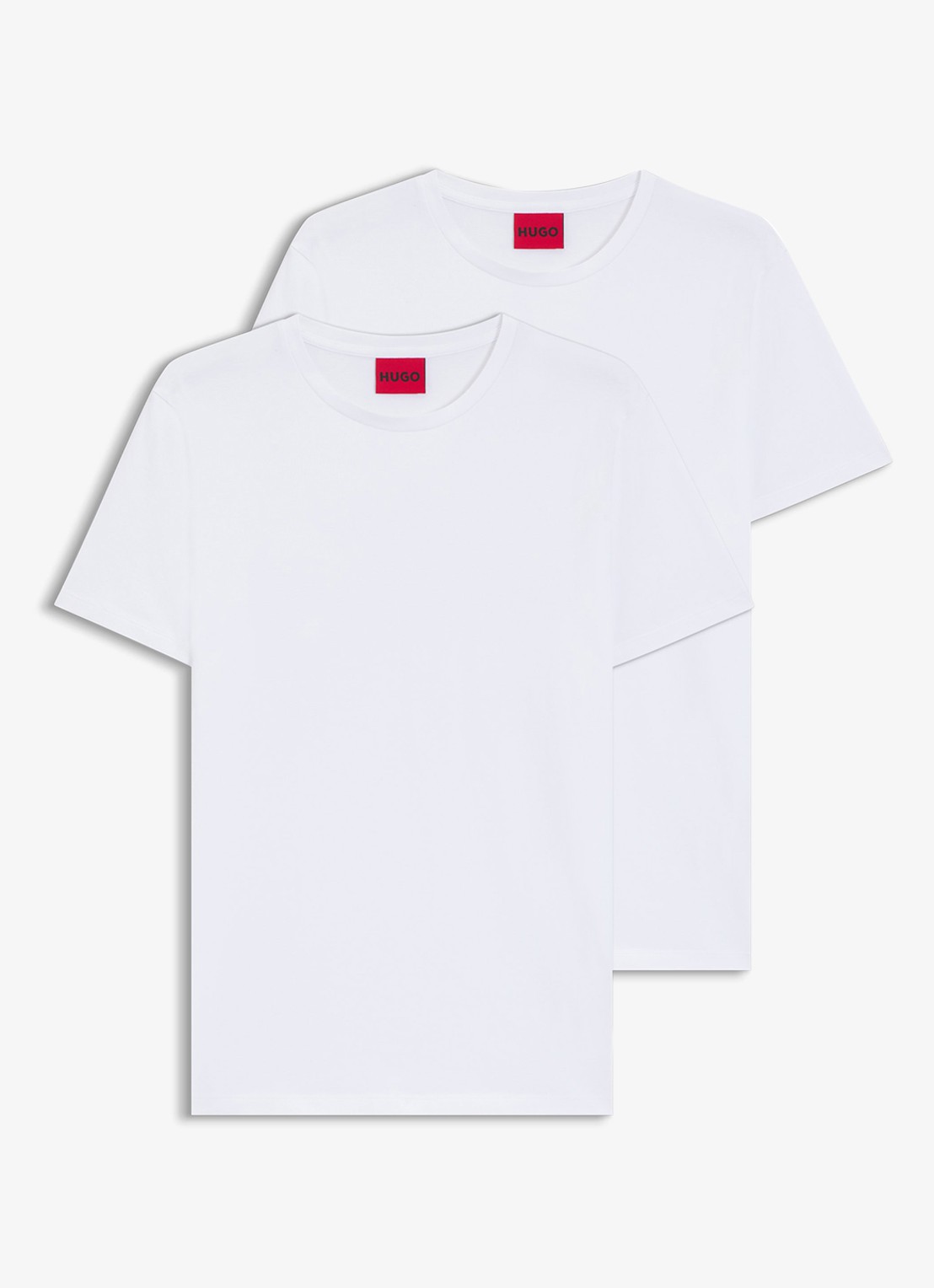 HUGO T-shirt met ronde hals in 2-pack - voorkant 2 wit