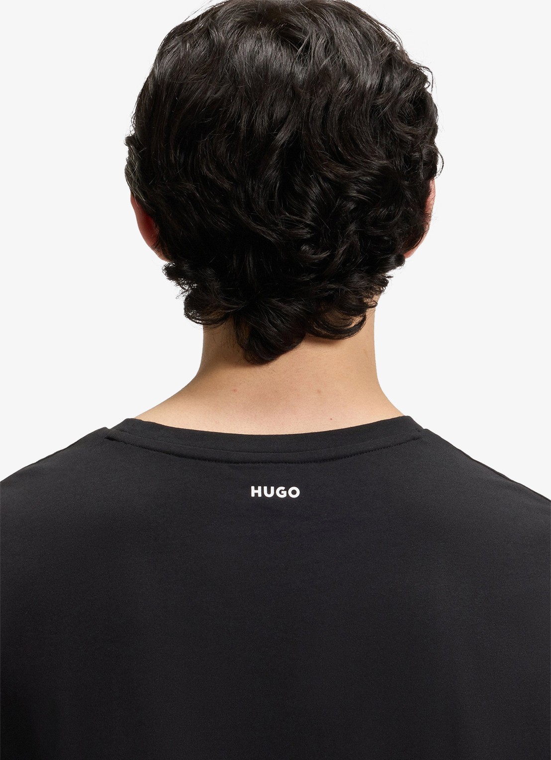 HUGO T-shirt met ronde hals in 2-pack - detail 5 zwart