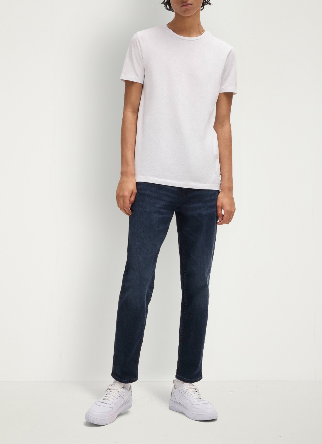 HUGO T-shirt met ronde hals in 2-pack - voorkant 4 diepzwart