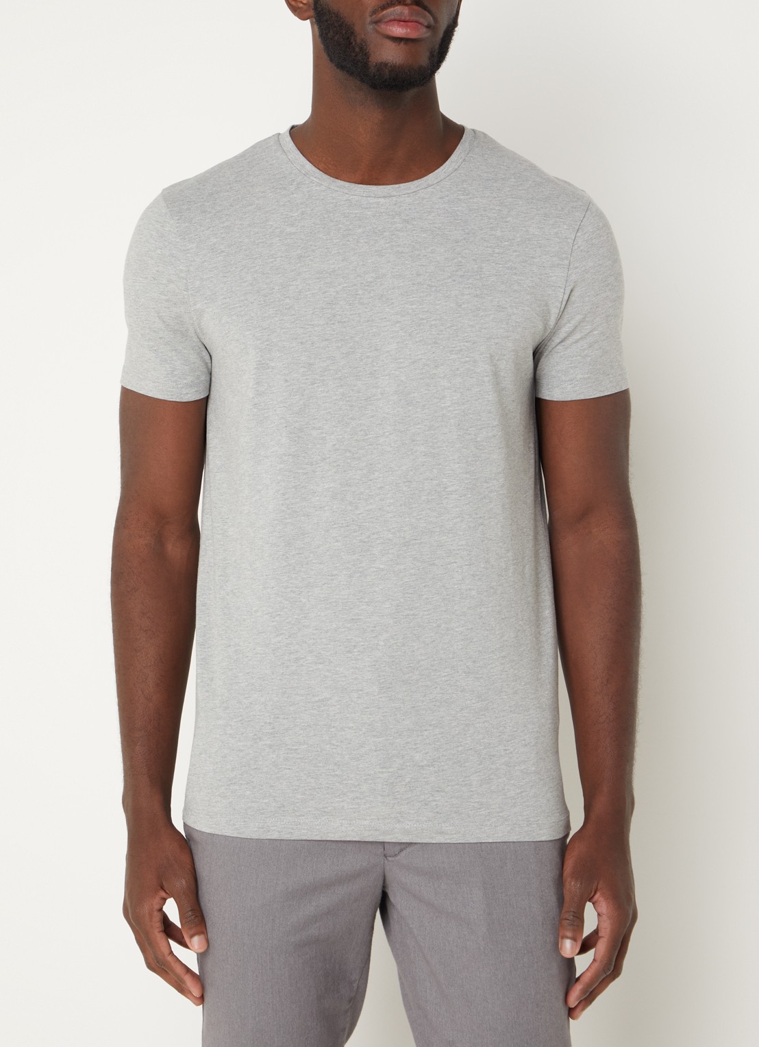HUGO T-shirt met ronde hals in 2-pack - detail 2 grijs