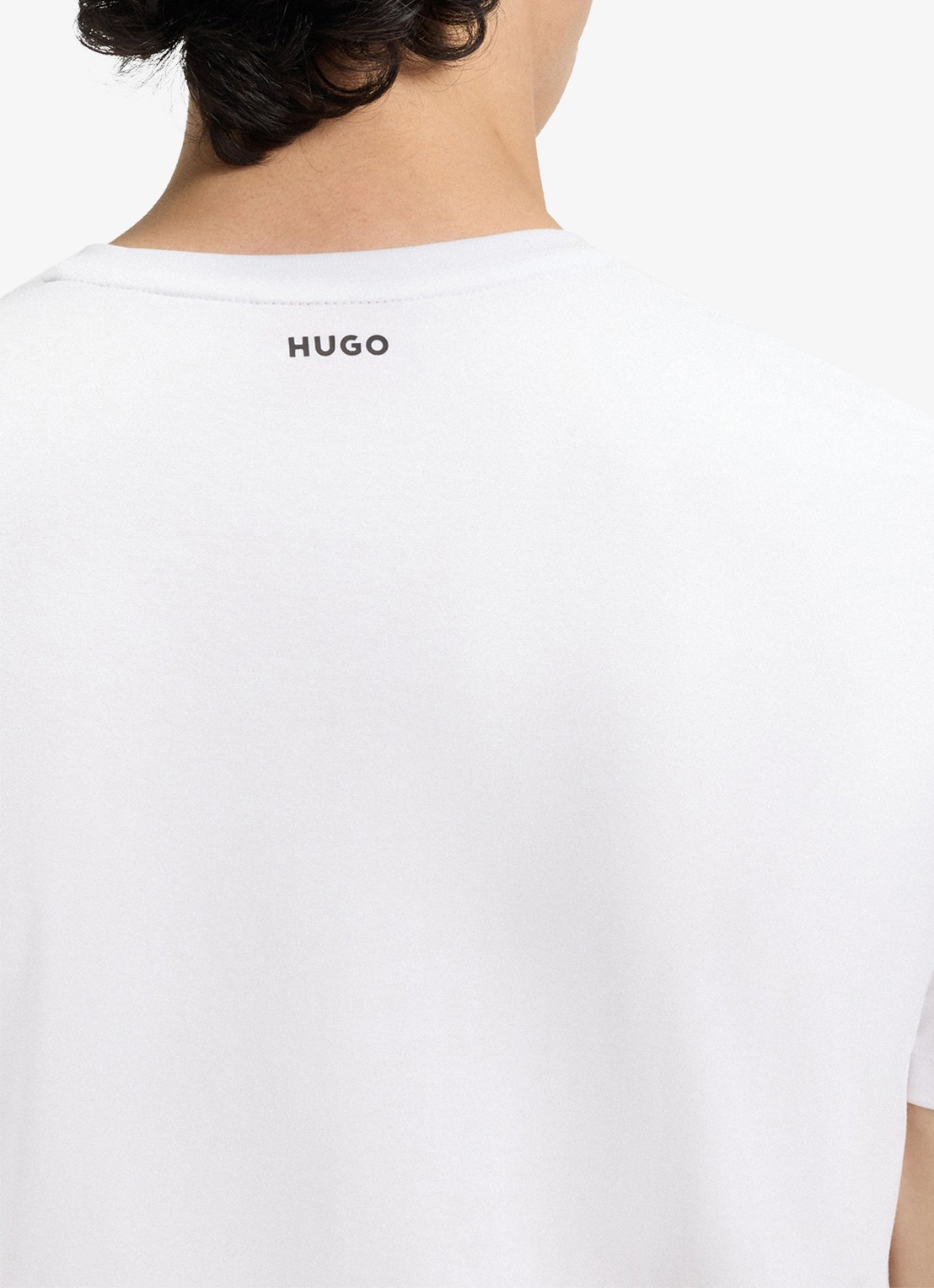 HUGO T-shirt met V-hals in 2-pack - detail 2 wit
