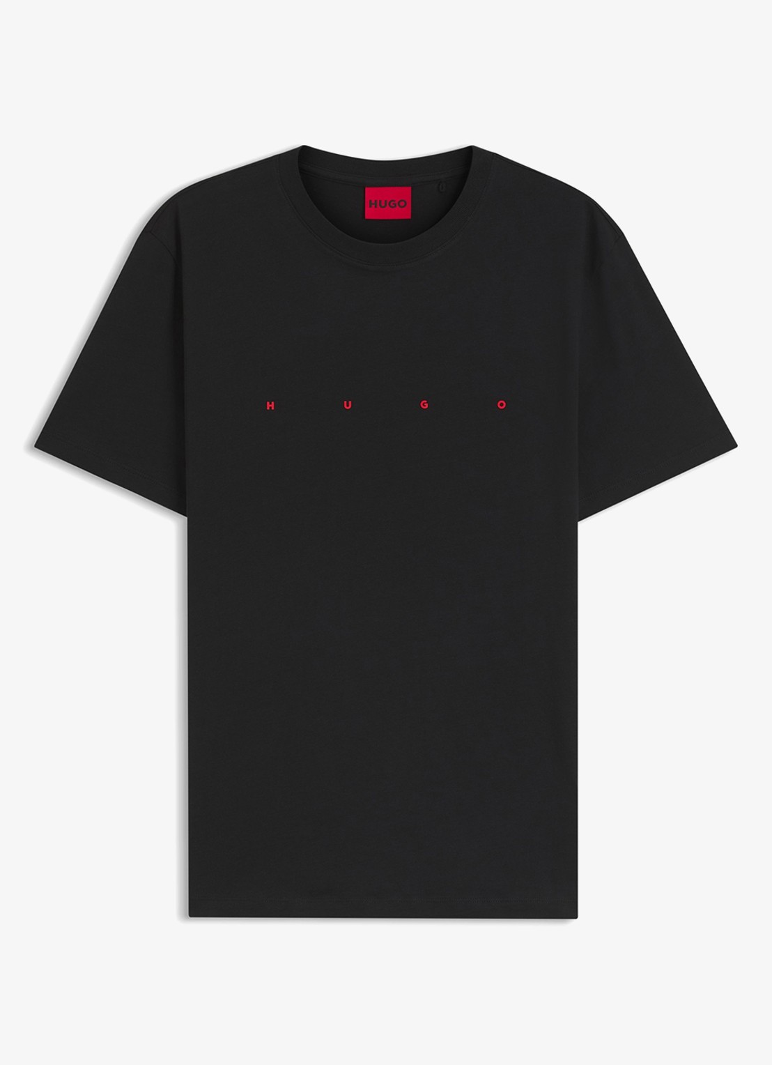 HUGO T-shirt van logo - voorkant zwart