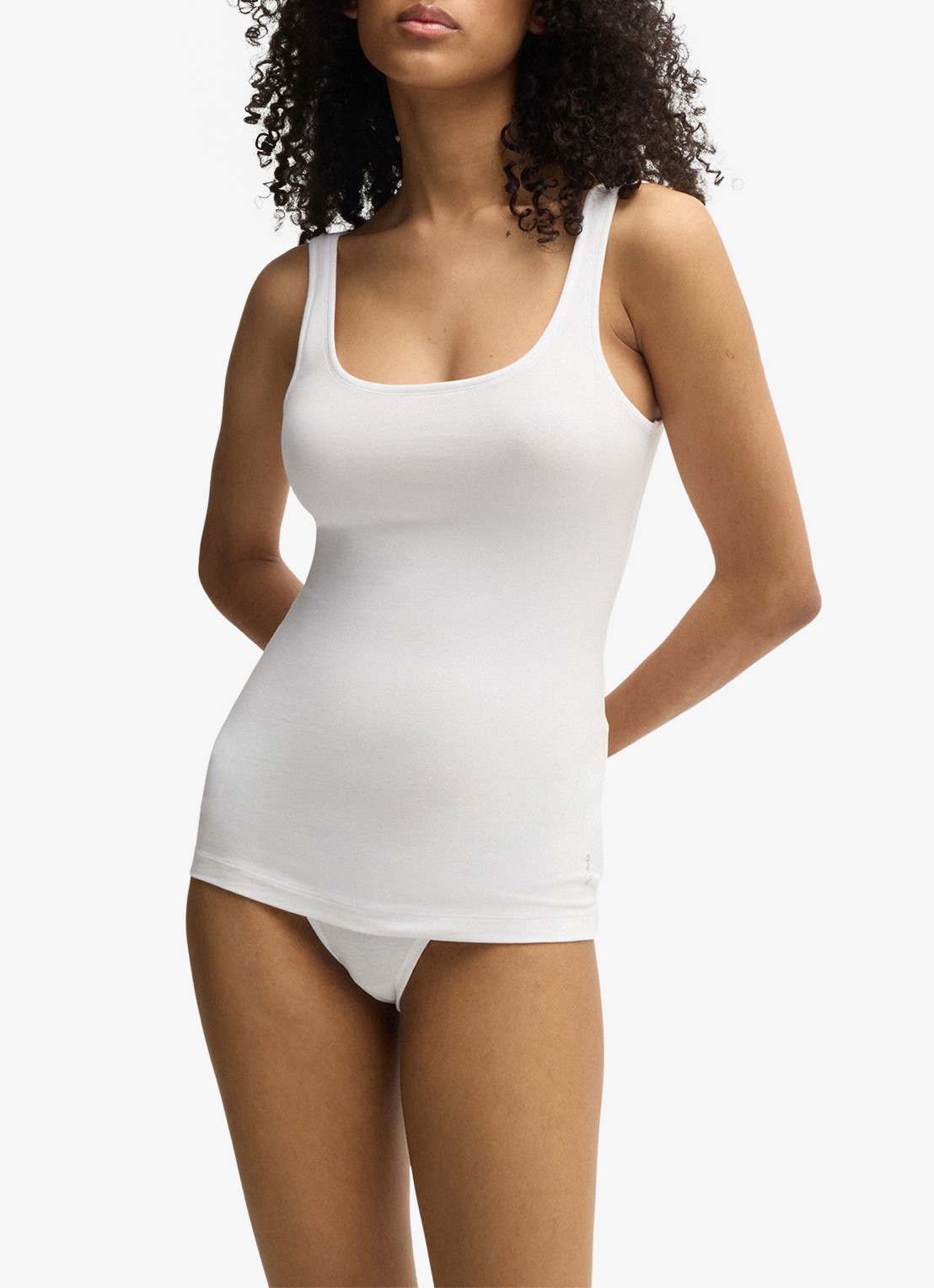 HUGO Tanktop met logo in 2-pack - detail 6 wit