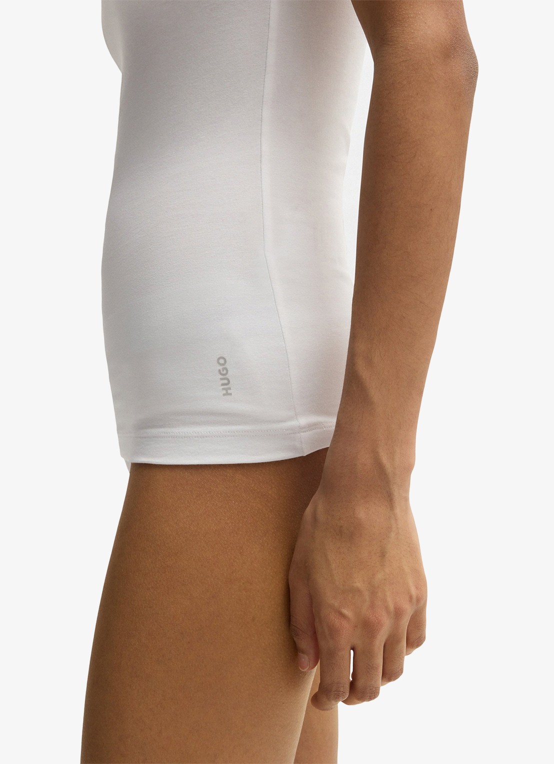 HUGO Tanktop met logo in 2-pack - detail 8 wit