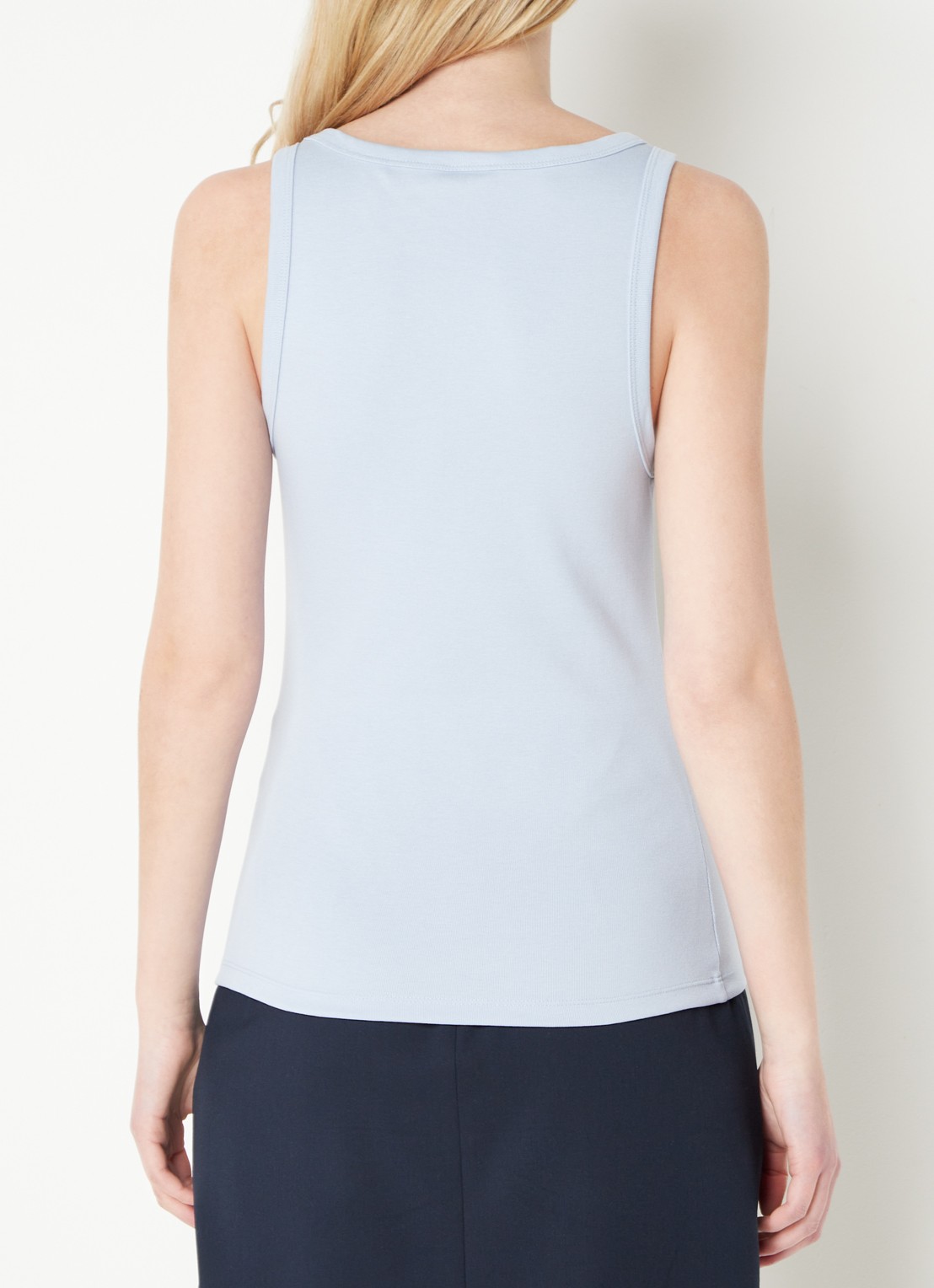 HUGO Tanktop met ribstructuur - achterkant bright purple-527 / paars