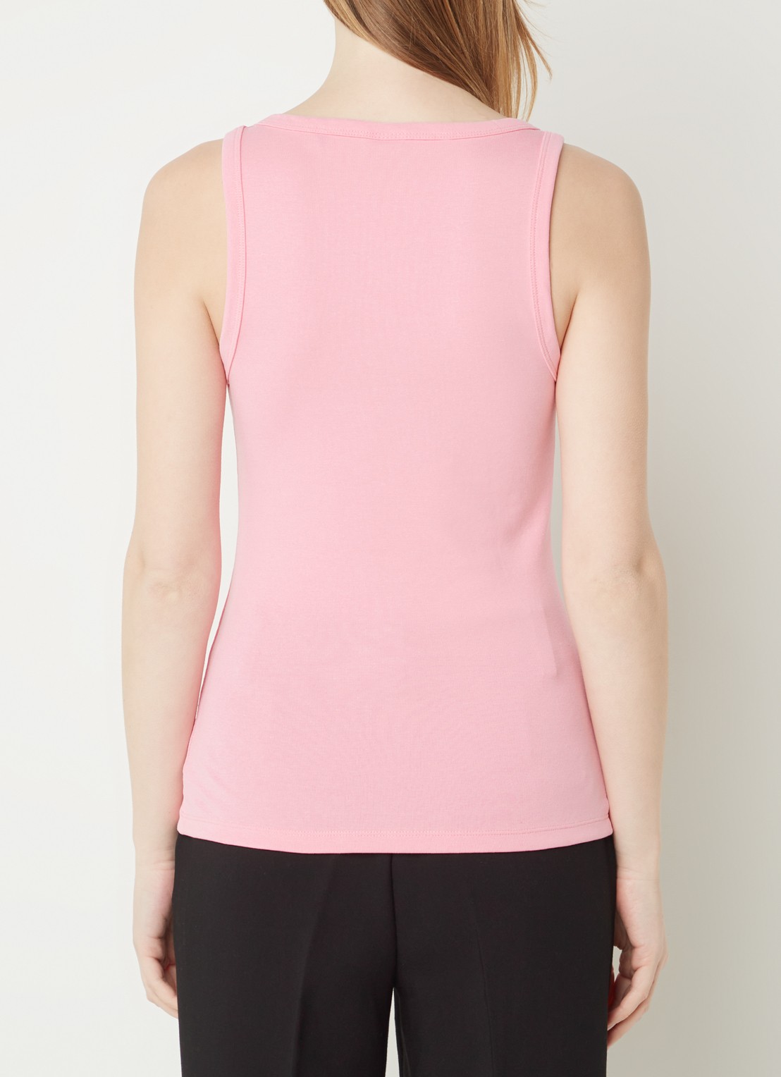 HUGO Tanktop met ribstructuur - achterkant 2 medium pink-664 / roze