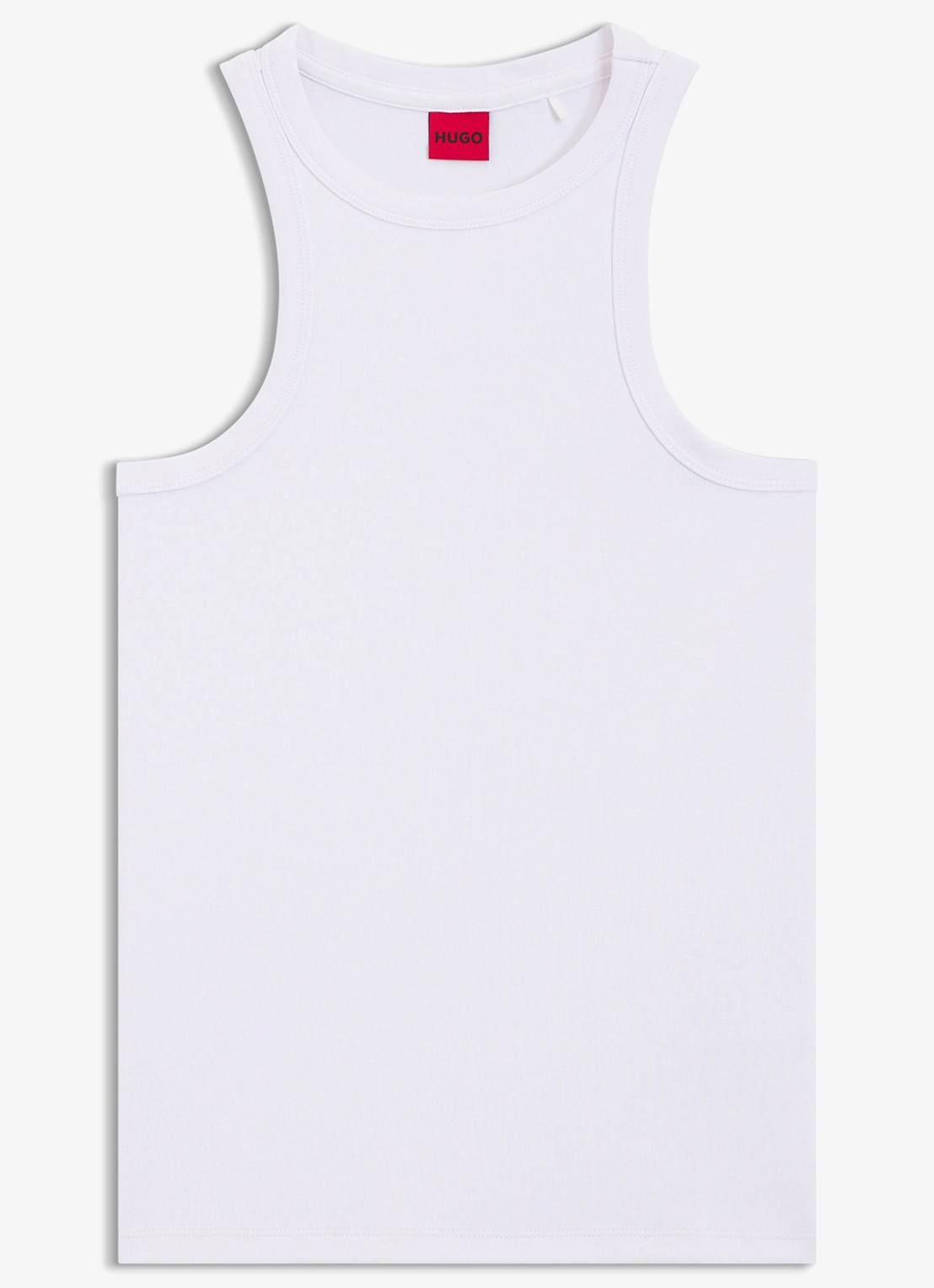 HUGO Tanktop met stretch - voorkant 4 wit