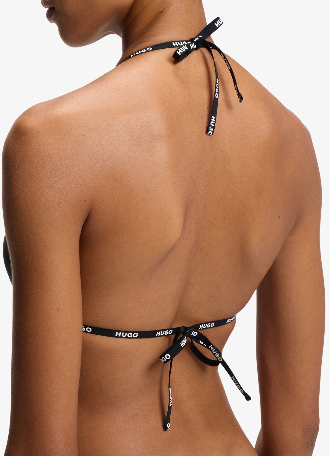 HUGO Triangel bikinitop met uitneembare vulling - detail 5 zwart