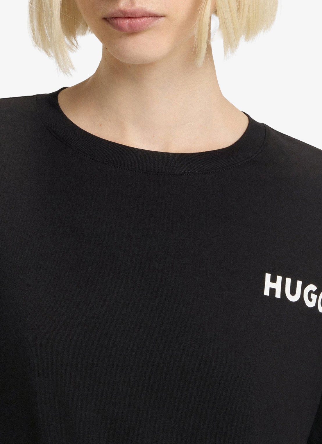 HUGO Unite pyjamatop met logo - detail 2 zwart