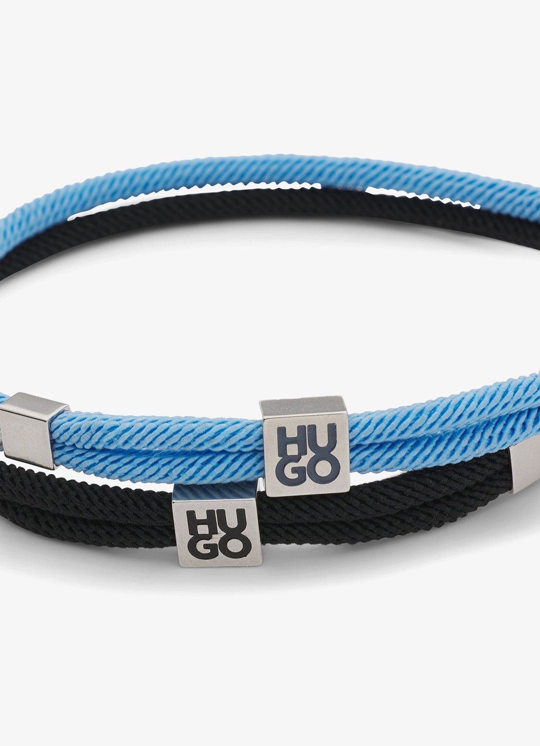 HUGO Wikkelarmband met logo in set van 2 - detail open miscellaneous-970 / multicolor