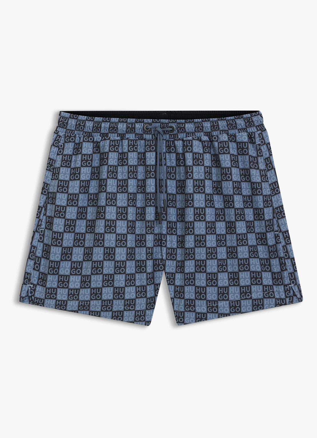 HUGO Zwemshorts met logo - voorkant dark blue-401 / blauw