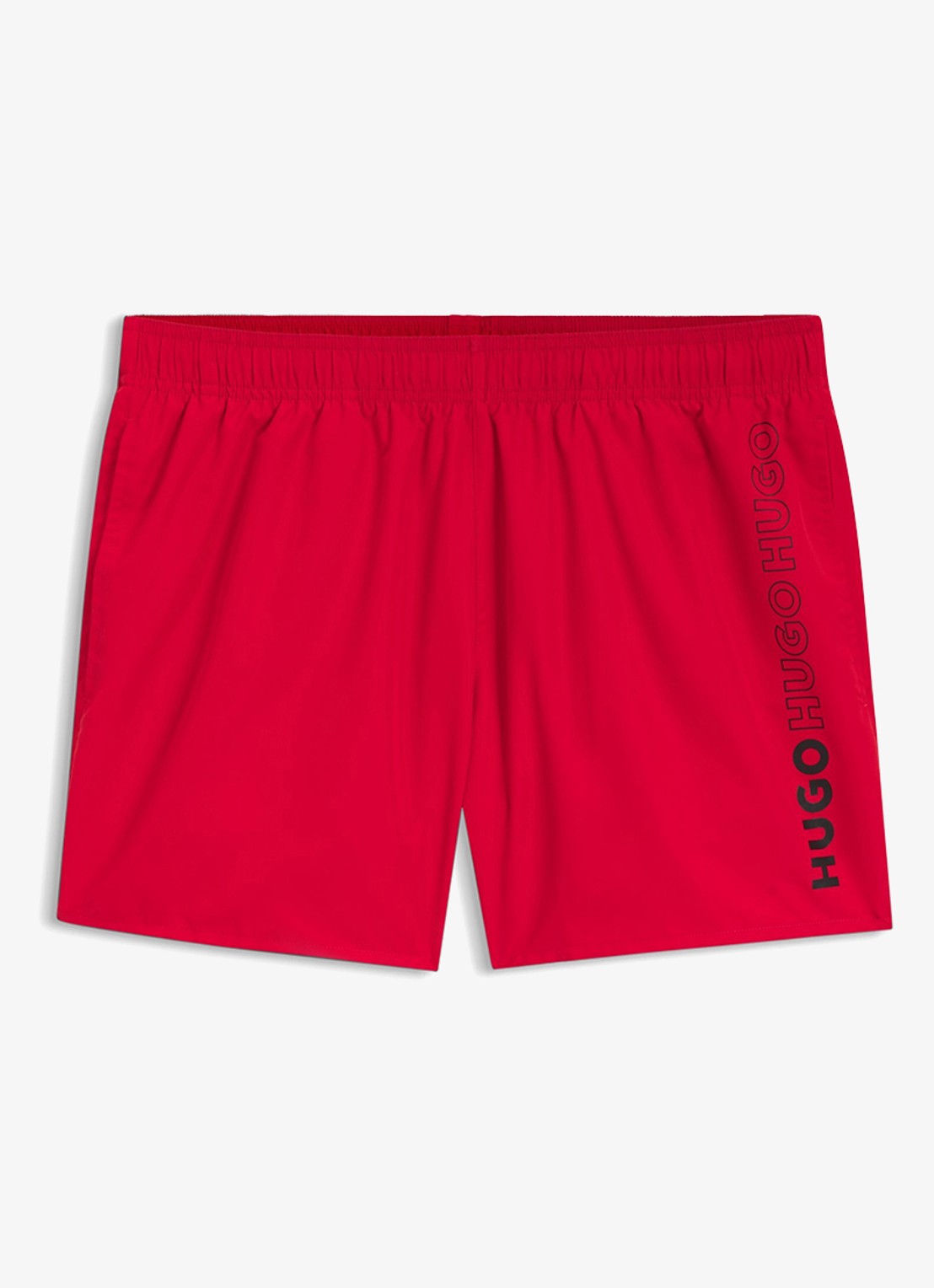 HUGO Zwemshorts met logoprint - voorkant oudroze