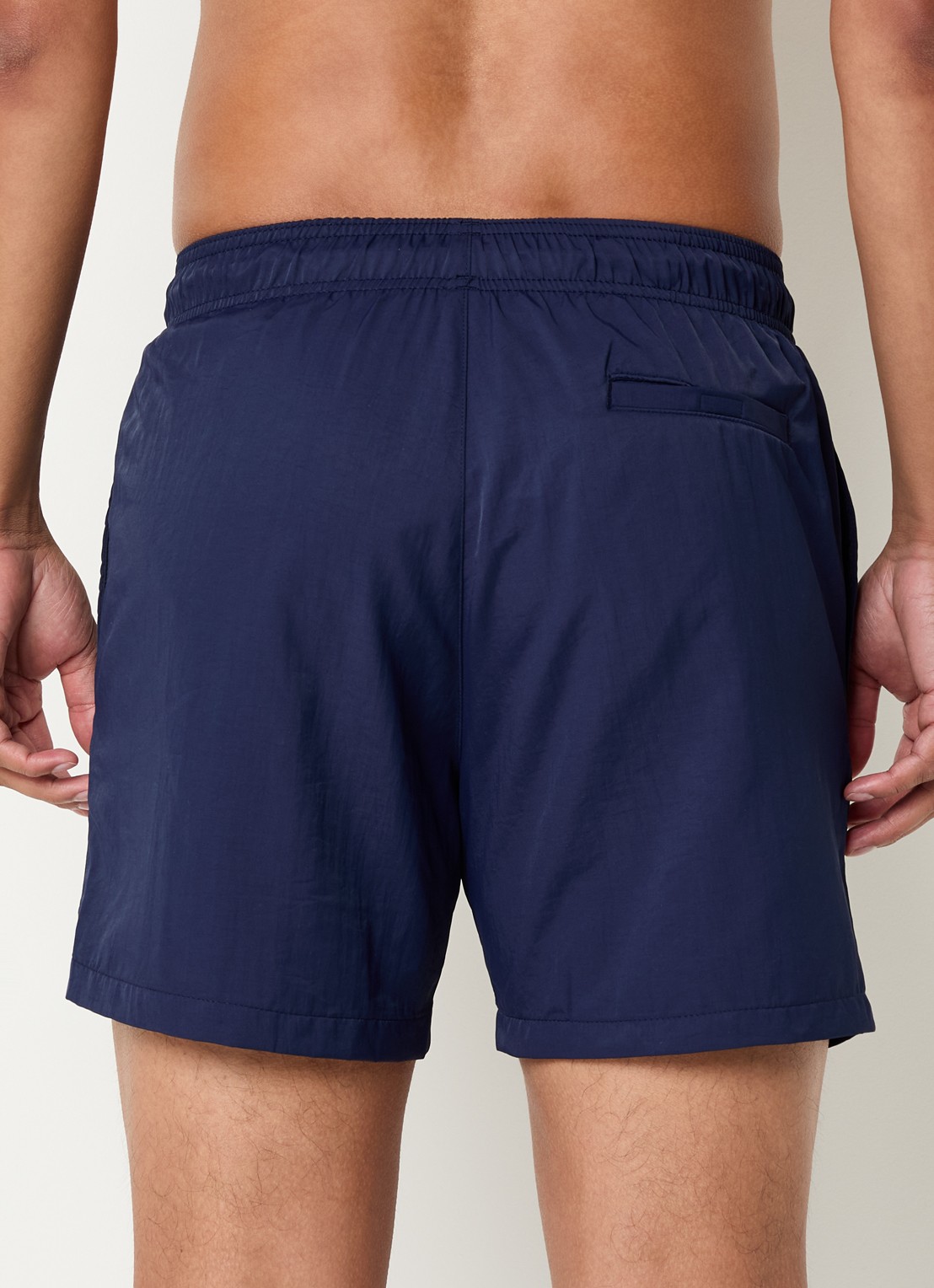HUGO Zwemshorts met steekzakken en logo - achterkant 4 navy-418 / blauw