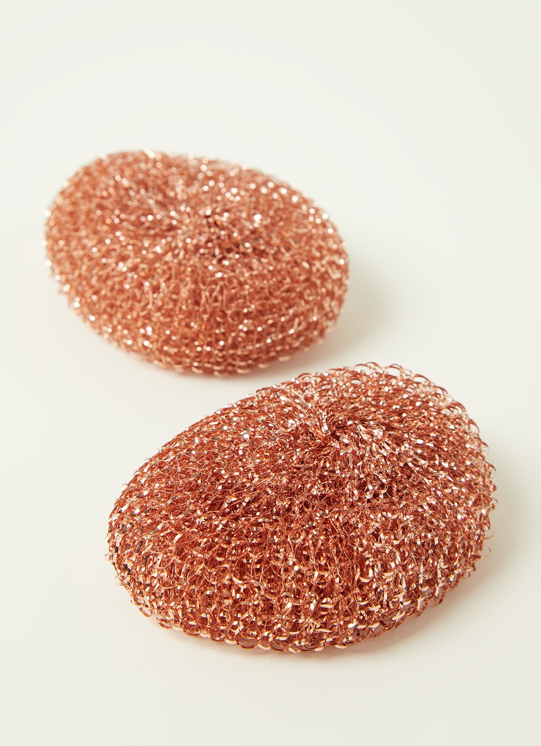 Humdakin Copper Sponge koperen spons set van 2 - detail koper