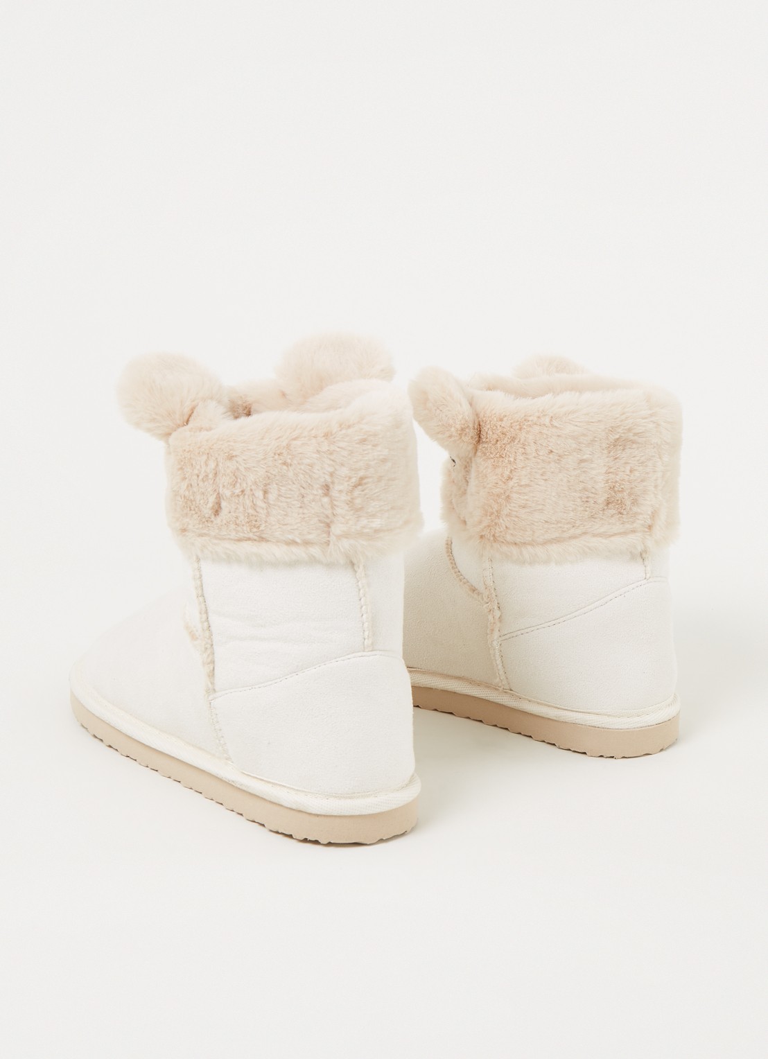 Hunkemöller Pantoffel met imitatiebont - detail 2 beige