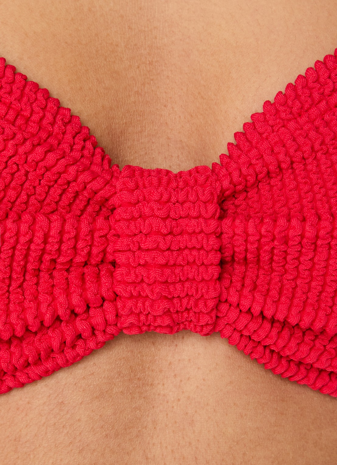 Hunza G Alicia bikiniset met structuur  - detail 5 rood
