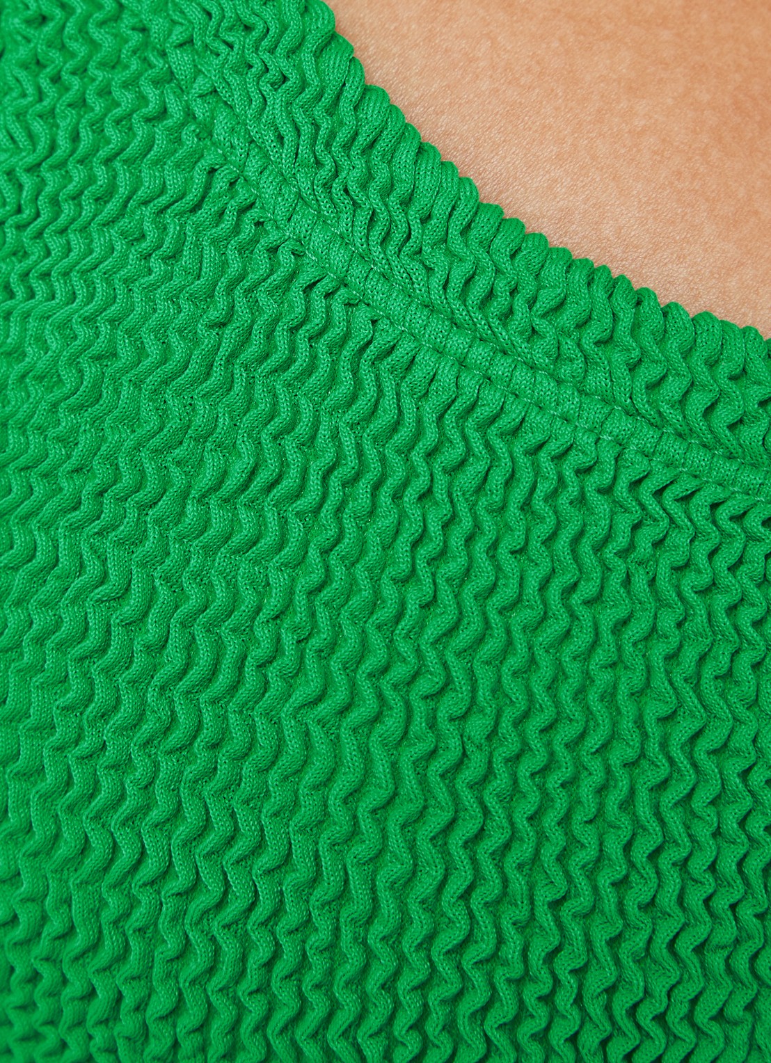 Hunza G Badpak zonder beugel met structuur - detail 5 groen