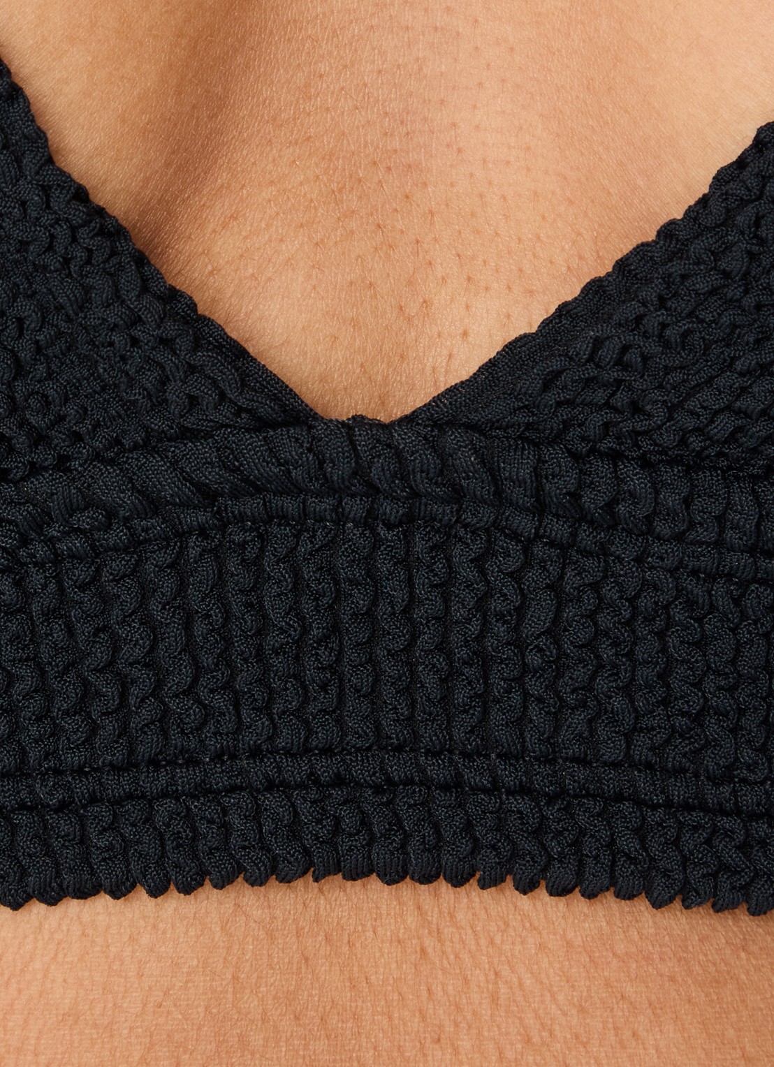 Hunza G Carla bikiniset met structuur - detail 2 zwart