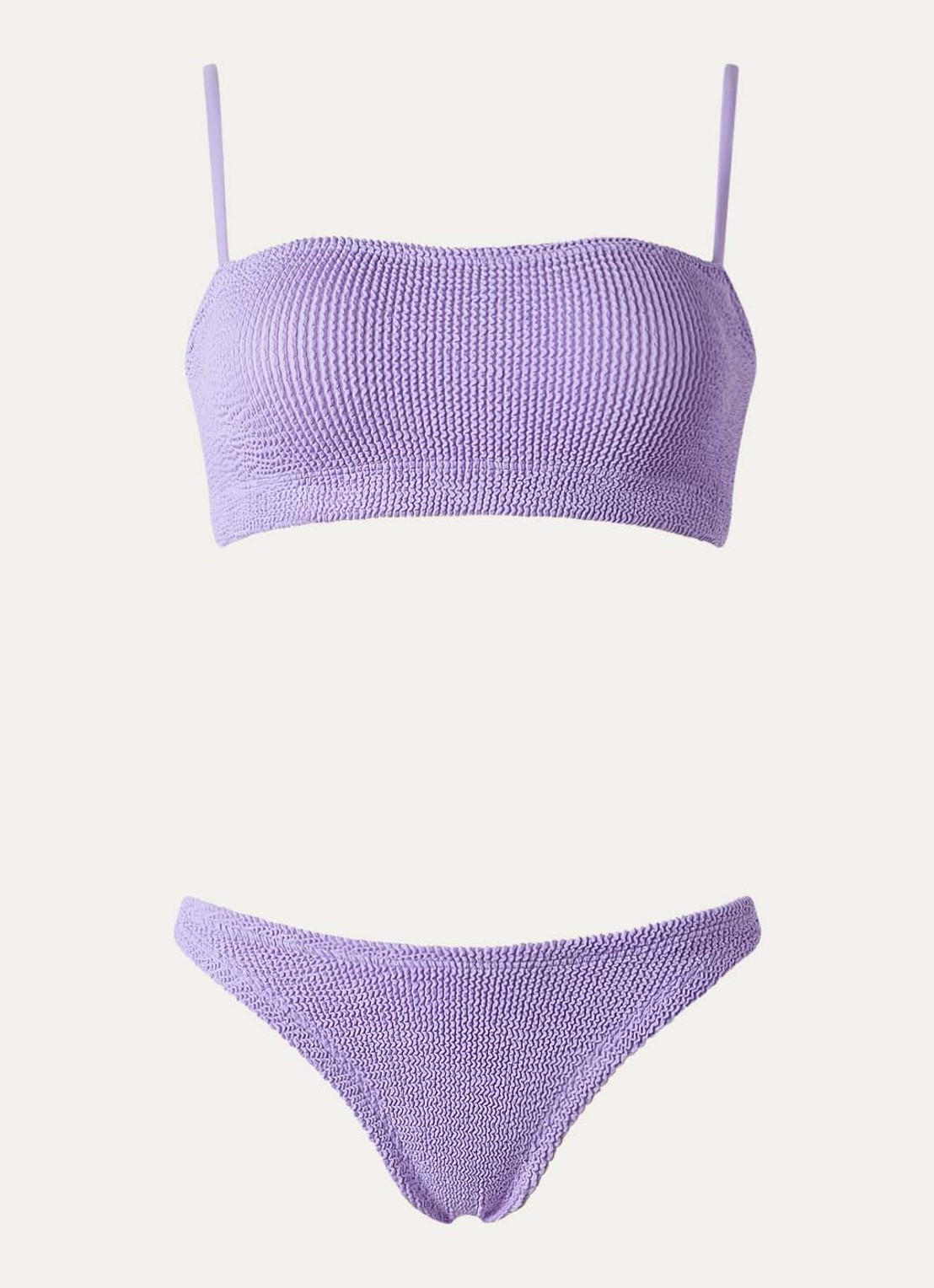 Hunza G Gigi bikiniset met structuur - voorkant 2 lavendel