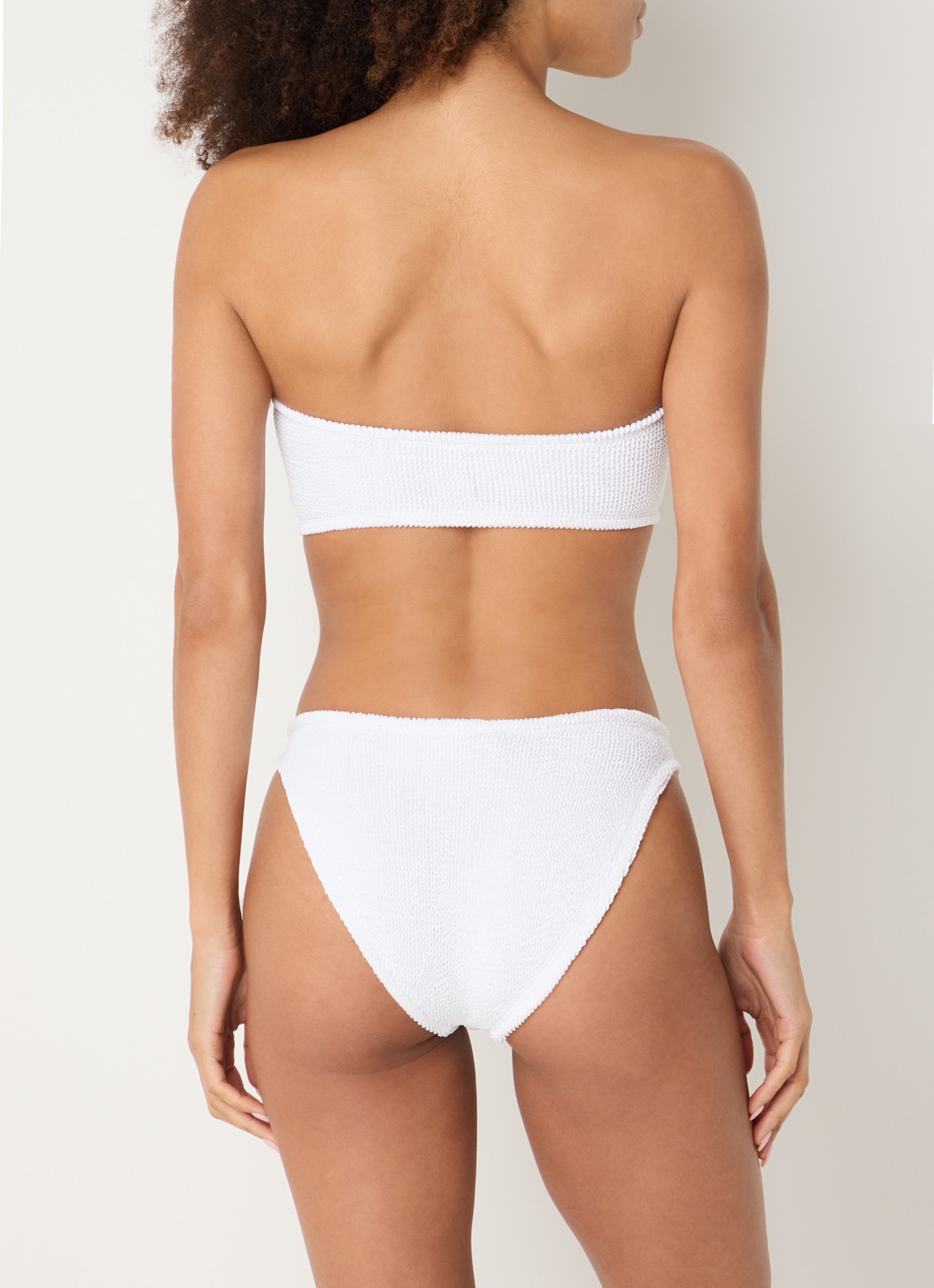 Hunza G Jean bikiniset met structuur - achterkant 5 wit