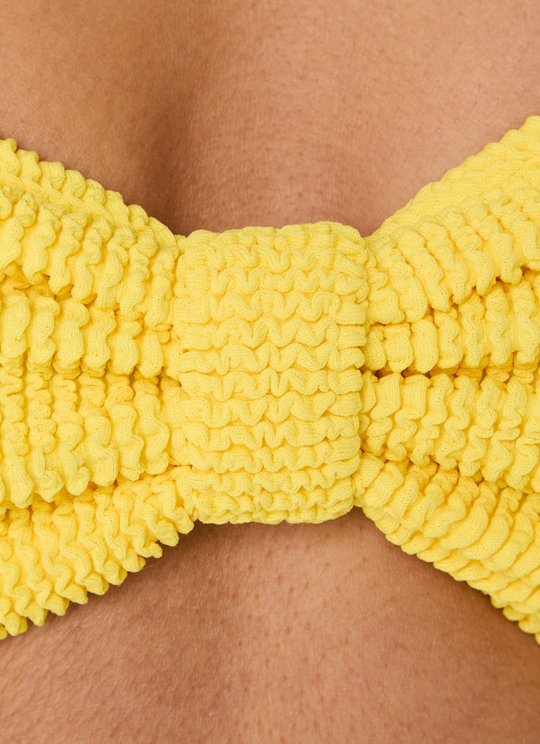 Hunza G Jean bikiniset met structuur - detail 5 geel