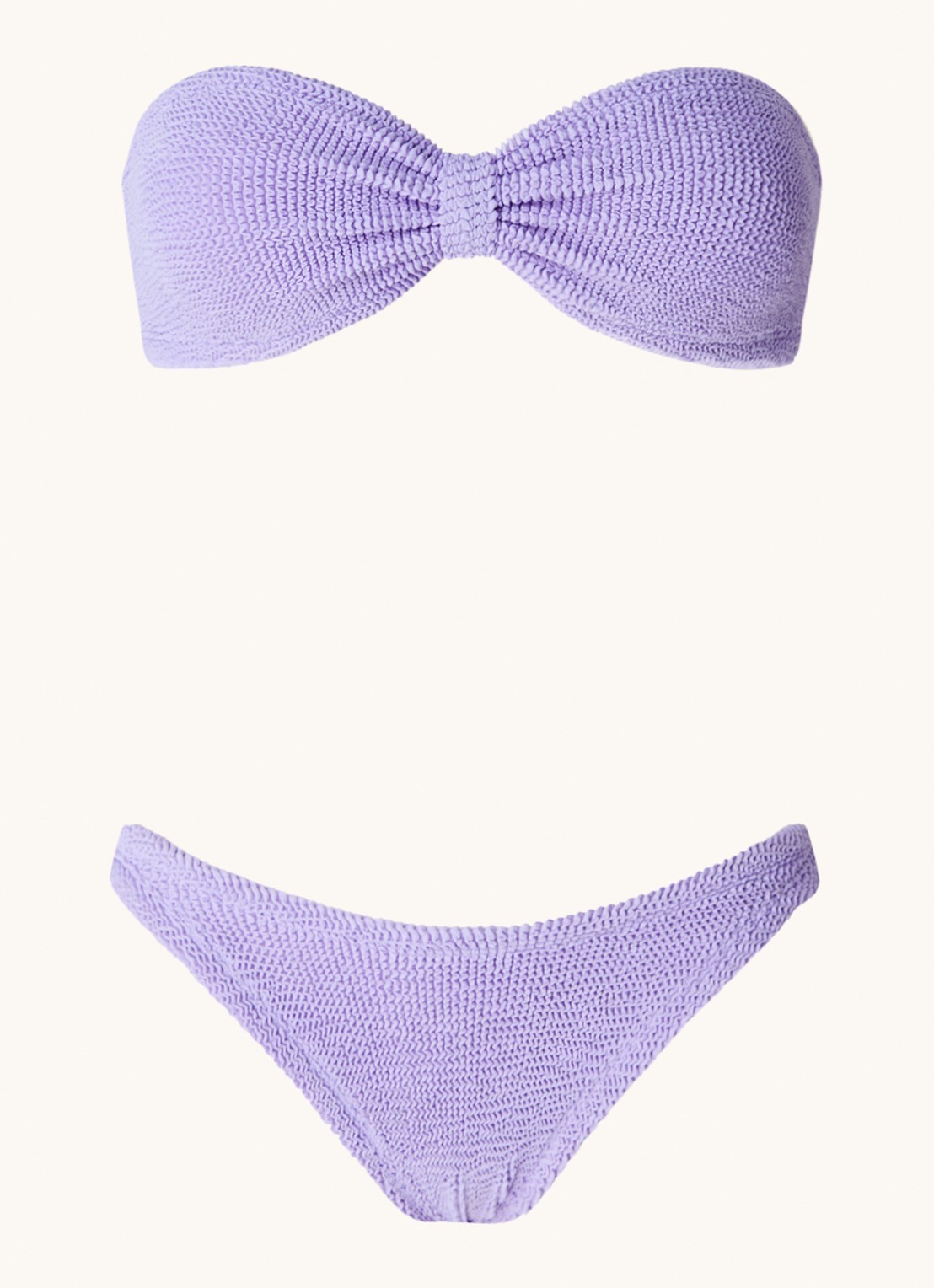 Hunza G Jean bikiniset met structuur - voorkant 4 lila