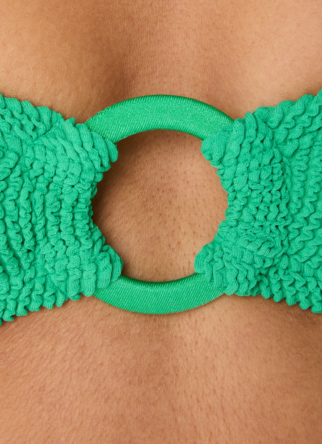Hunza G Misty bikiniset met structuur  - detail 2 groen