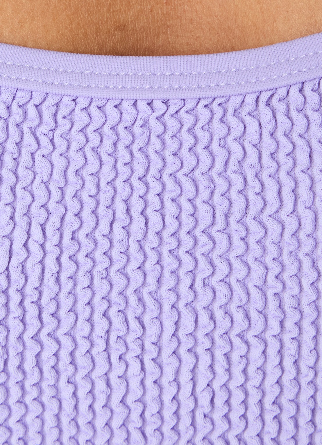 Hunza G Pamela badpak met structuur - detail 5 lila