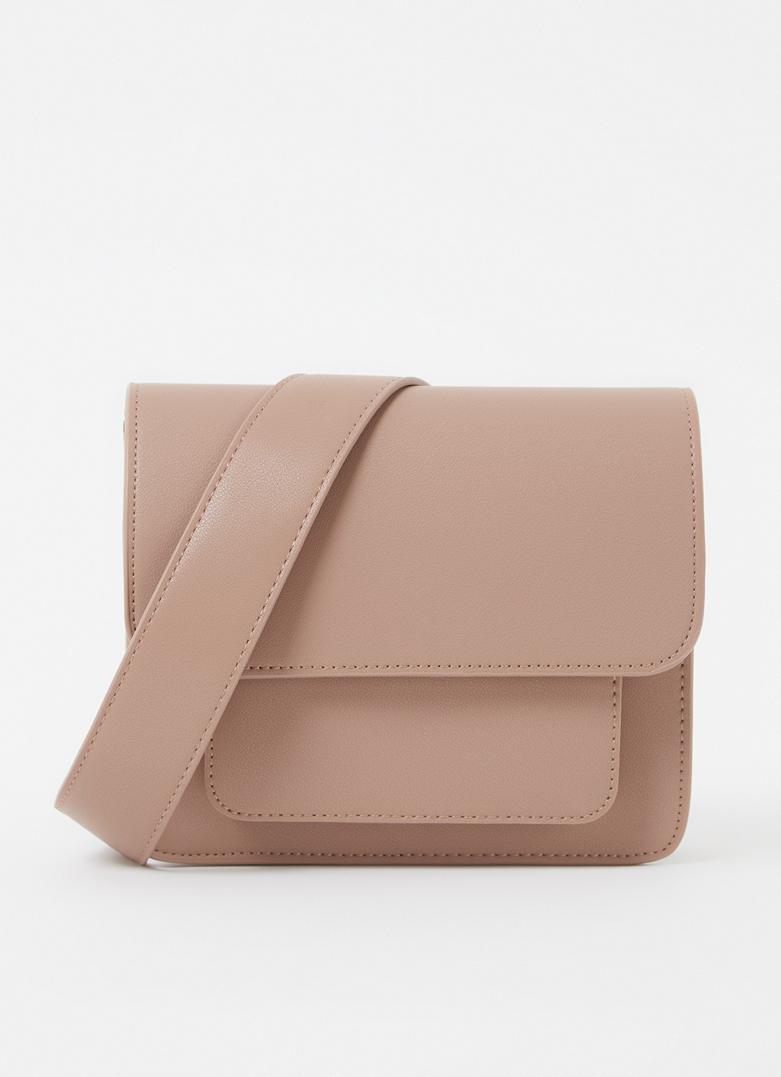 HVISK Cayman crossbodytas met afneembare schouderriem - voorkant 2 beige
