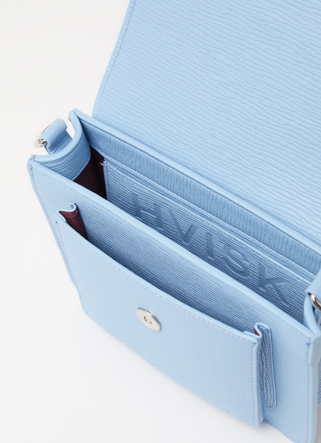 HVISK Cayman crossybodytas met afneembare schouderriem - detail 2 lichtblauw