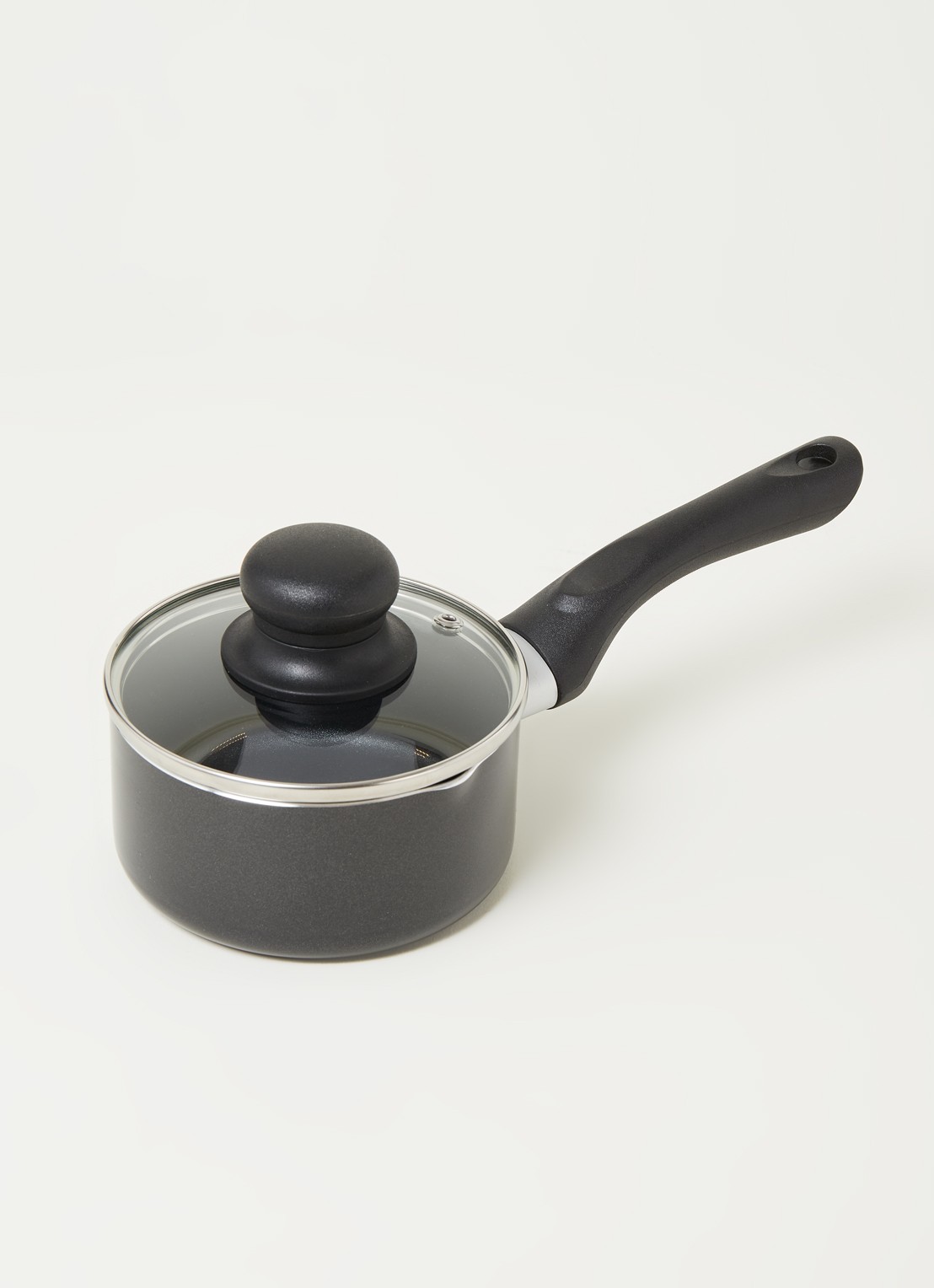 ibili Mini steelpan Ø12 cm - voorkant 3 zwart