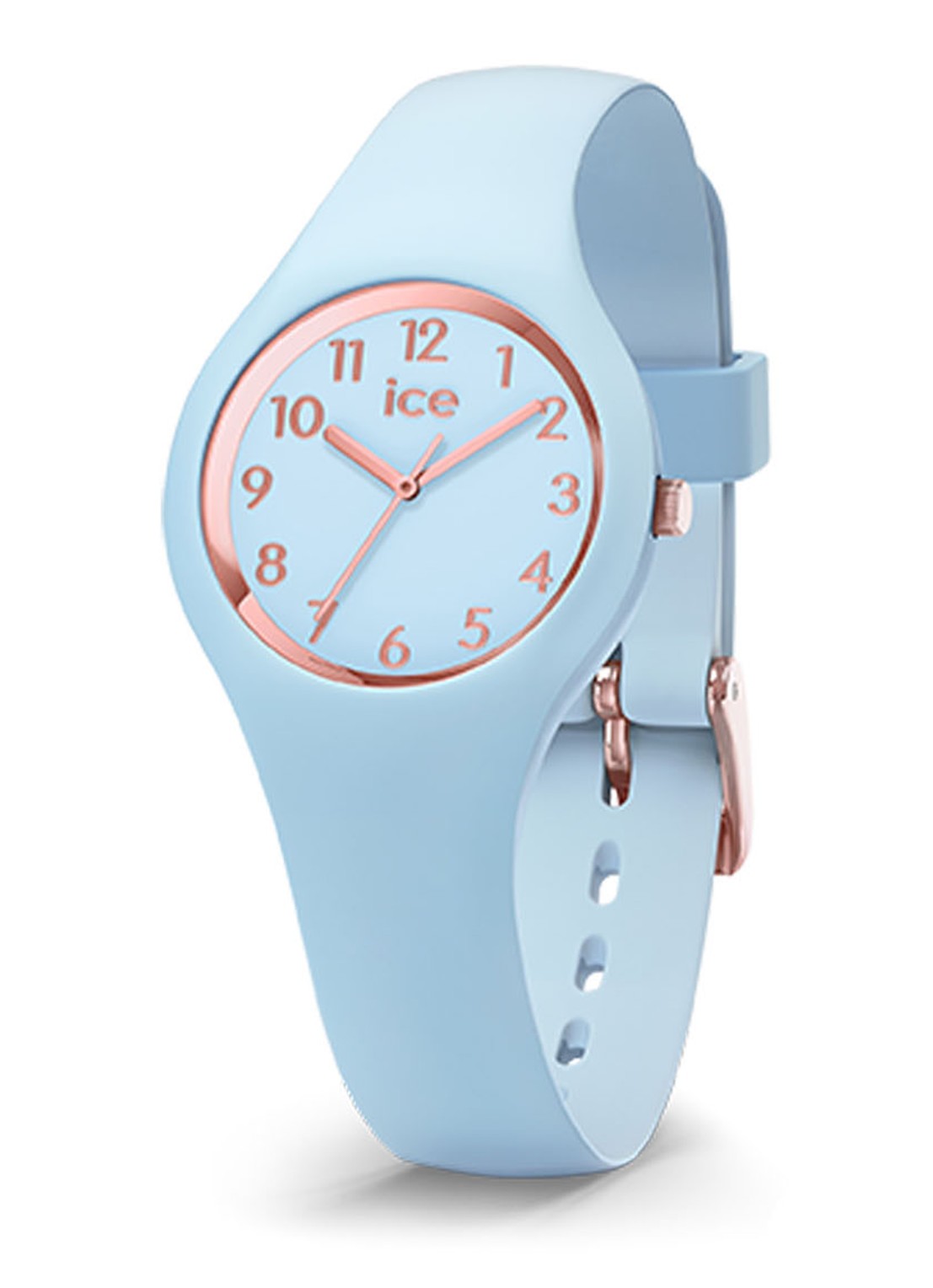 Ice-Watch Ice Glam Horloge IW015345 - voorkant lichtblauw