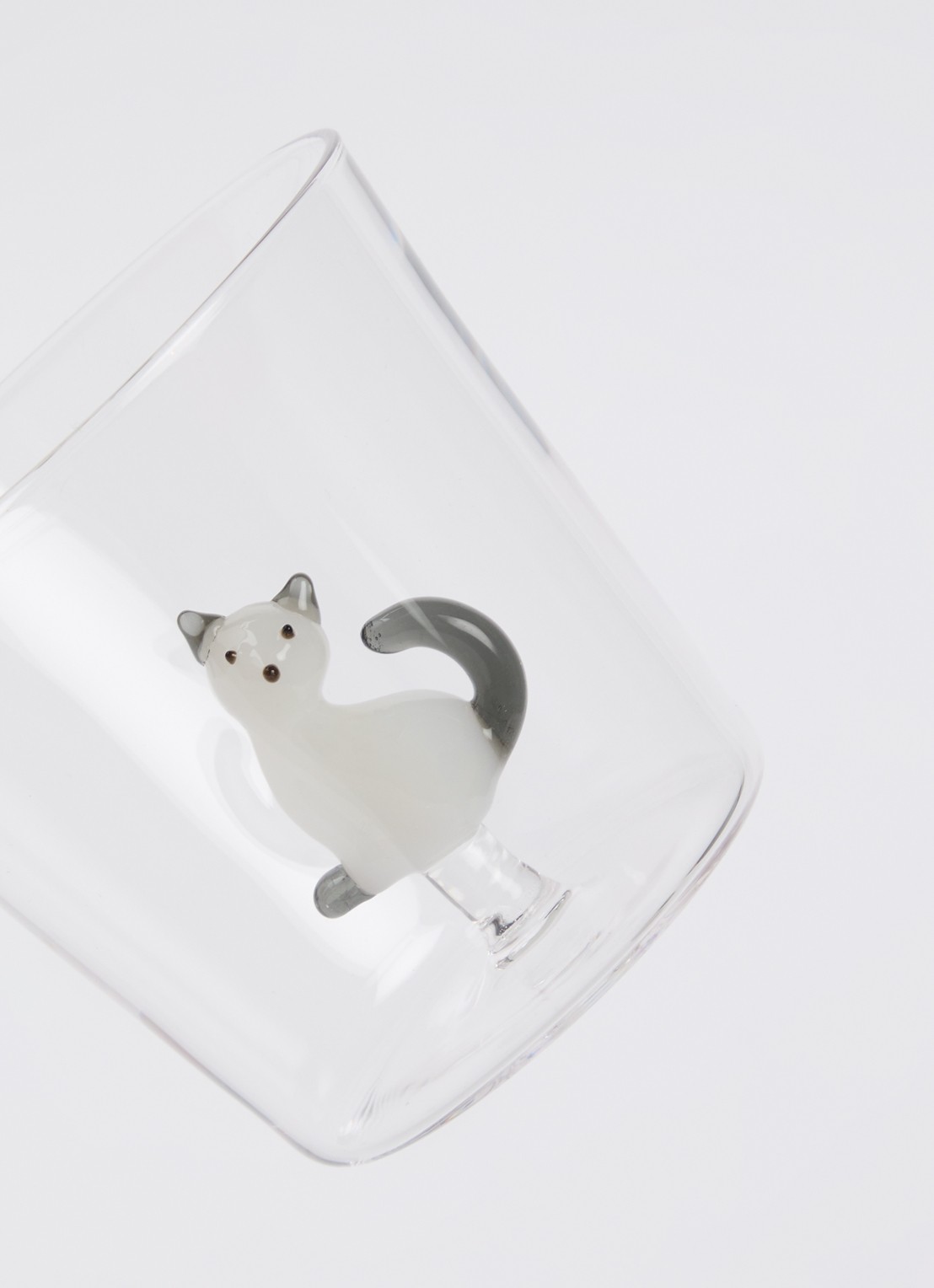 Ichendorf Milano Tabby Cat waterglas 35 cl - voorkant 2 transparant