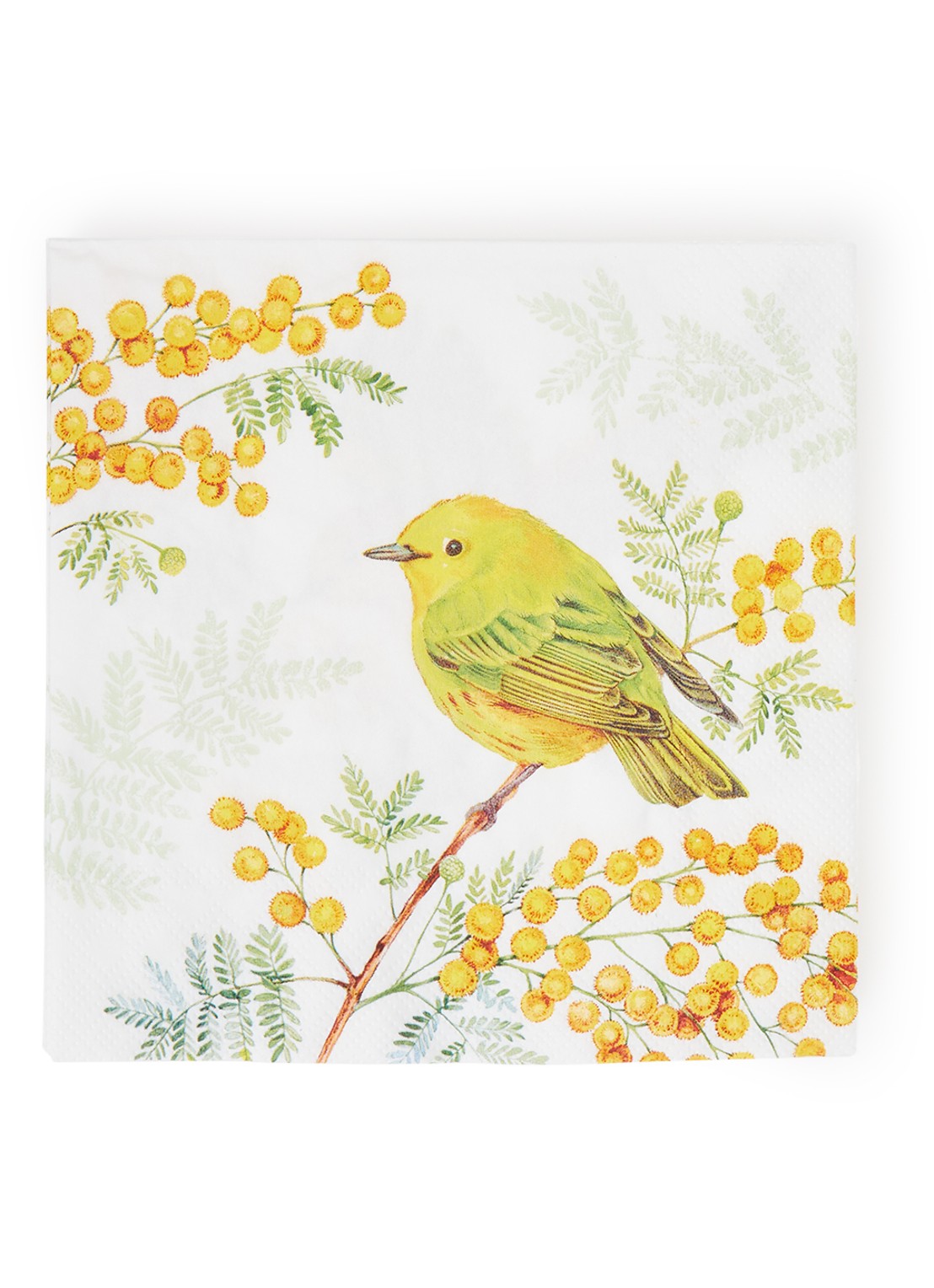 Ihr Ideal Home Joy of Spring servetten 33 x 33 cm  - voorkant geel