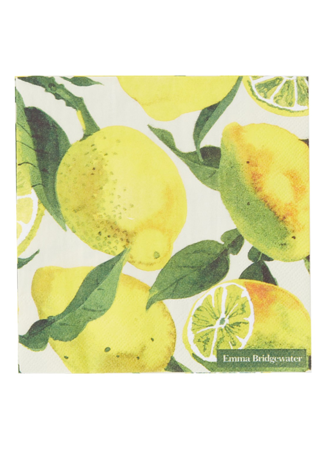 Ihr Ideal Home Lemons servetten 33 x 33 cm  - voorkant abrikoos